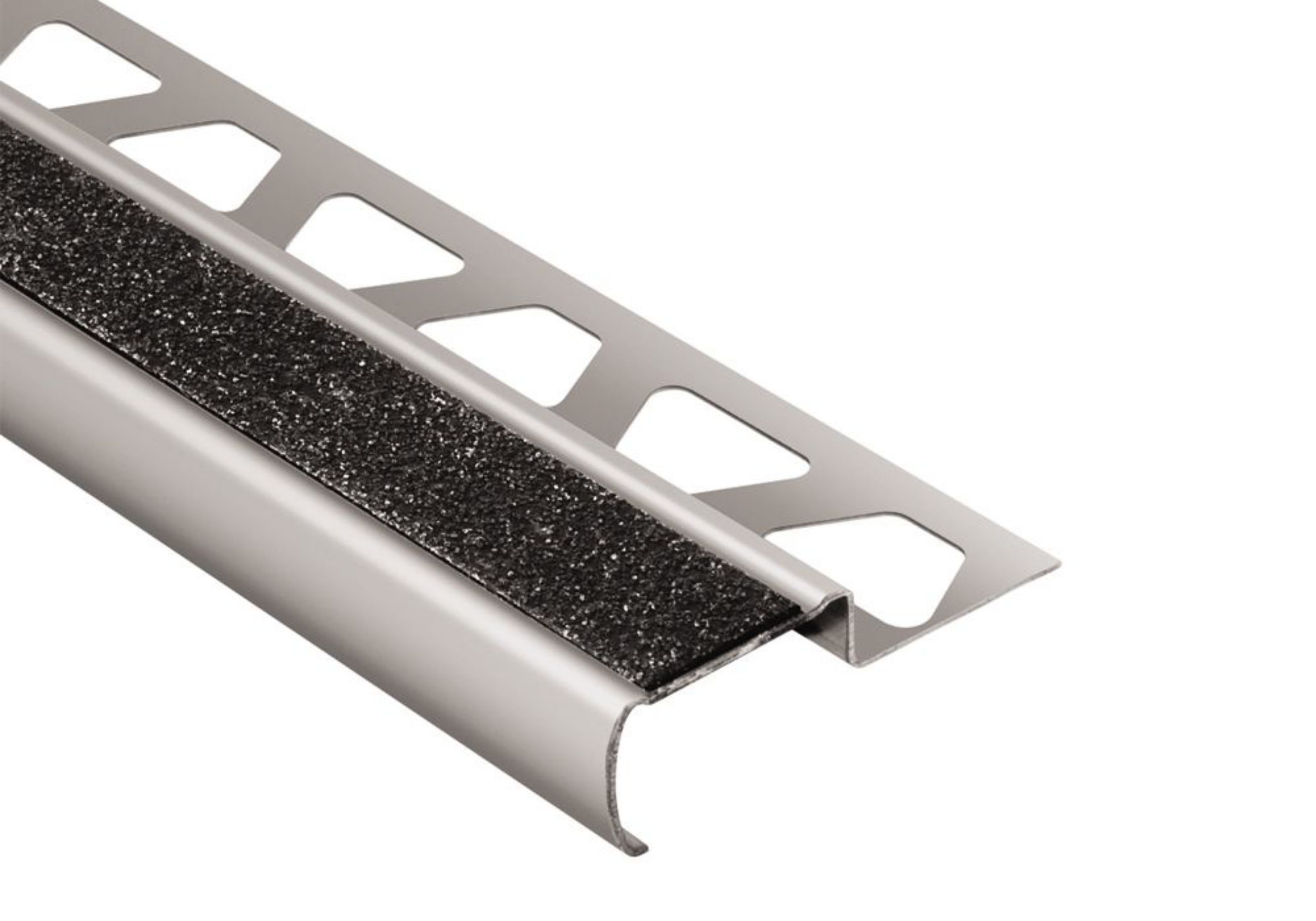 Schluter Trep-Gb 2-5/32" Marche 3/8" Inox Noir 4' 11" GBEB110GS/150