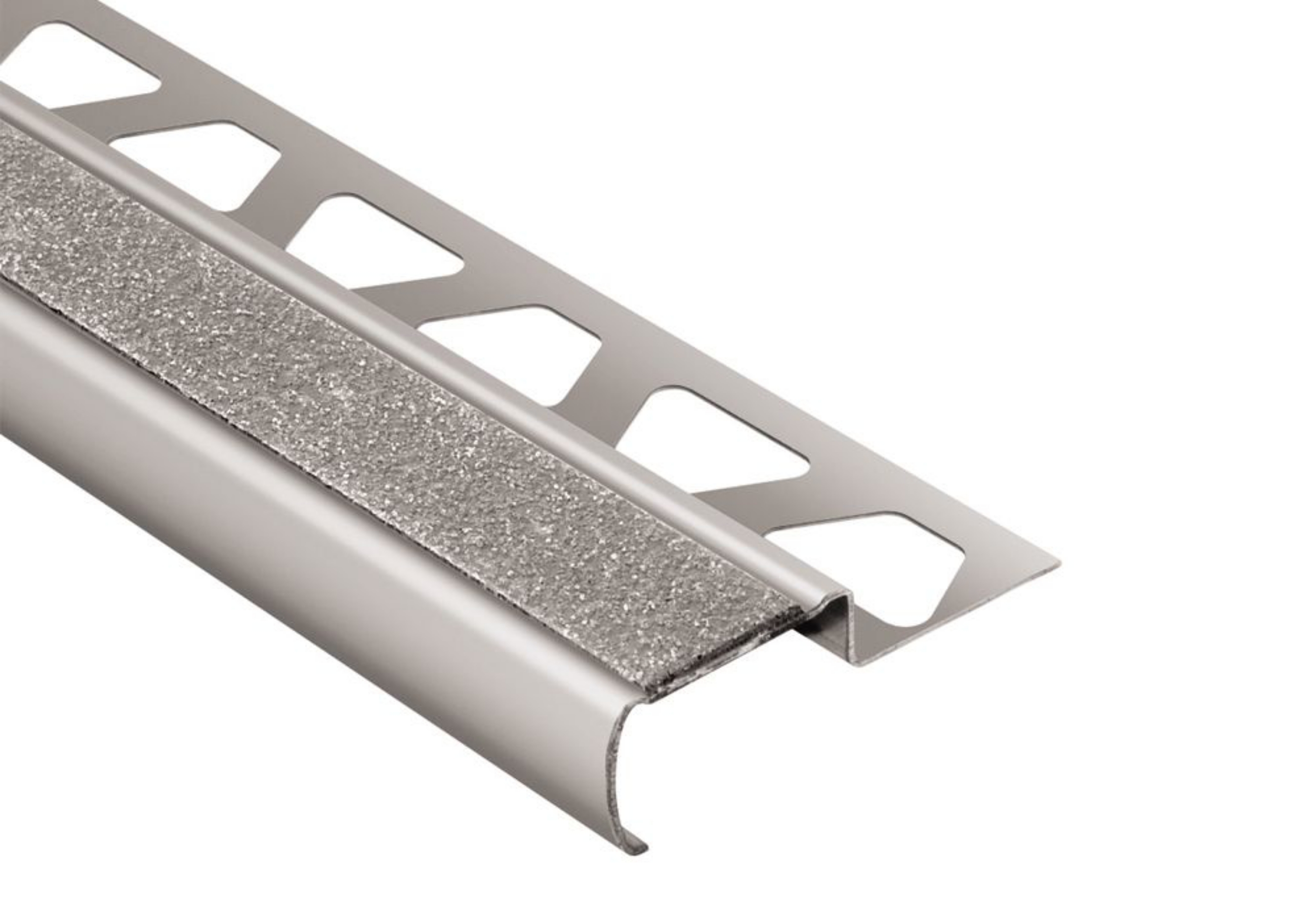 Schluter Trep-Gb 2-5/32" Marche 33/64" Inox Transp GBEB130T