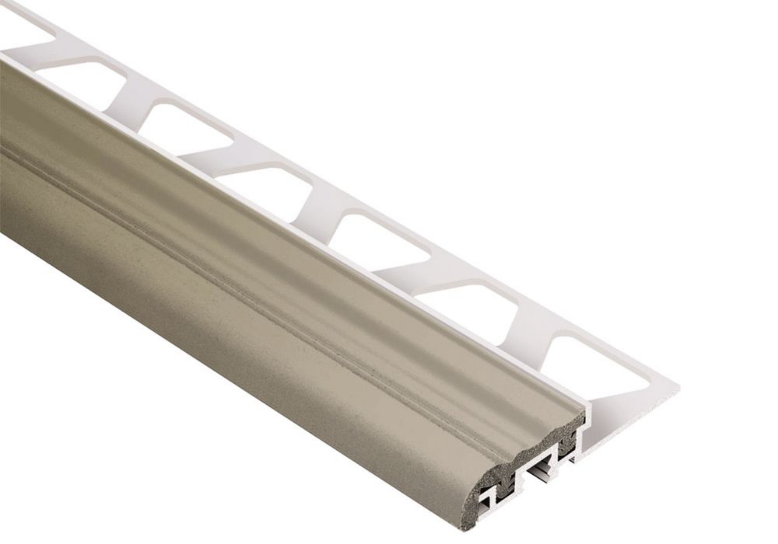 Schluter Trep-S 5/16" Alum 1-1/32" Insert Gris G8S