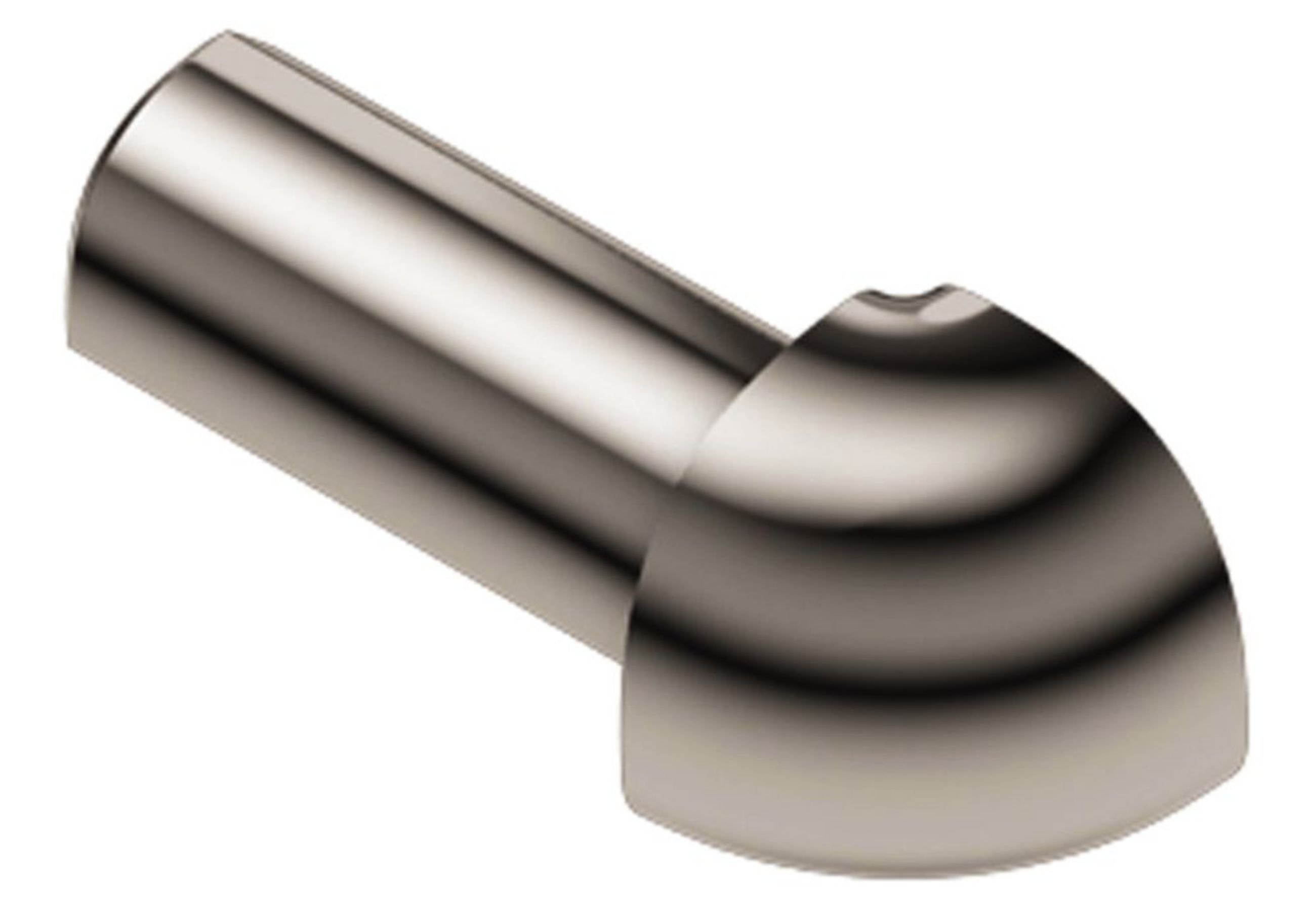 Schluter Rondec Coin Ext 1/2" Alum Nickel Poli EV/RO125ATG