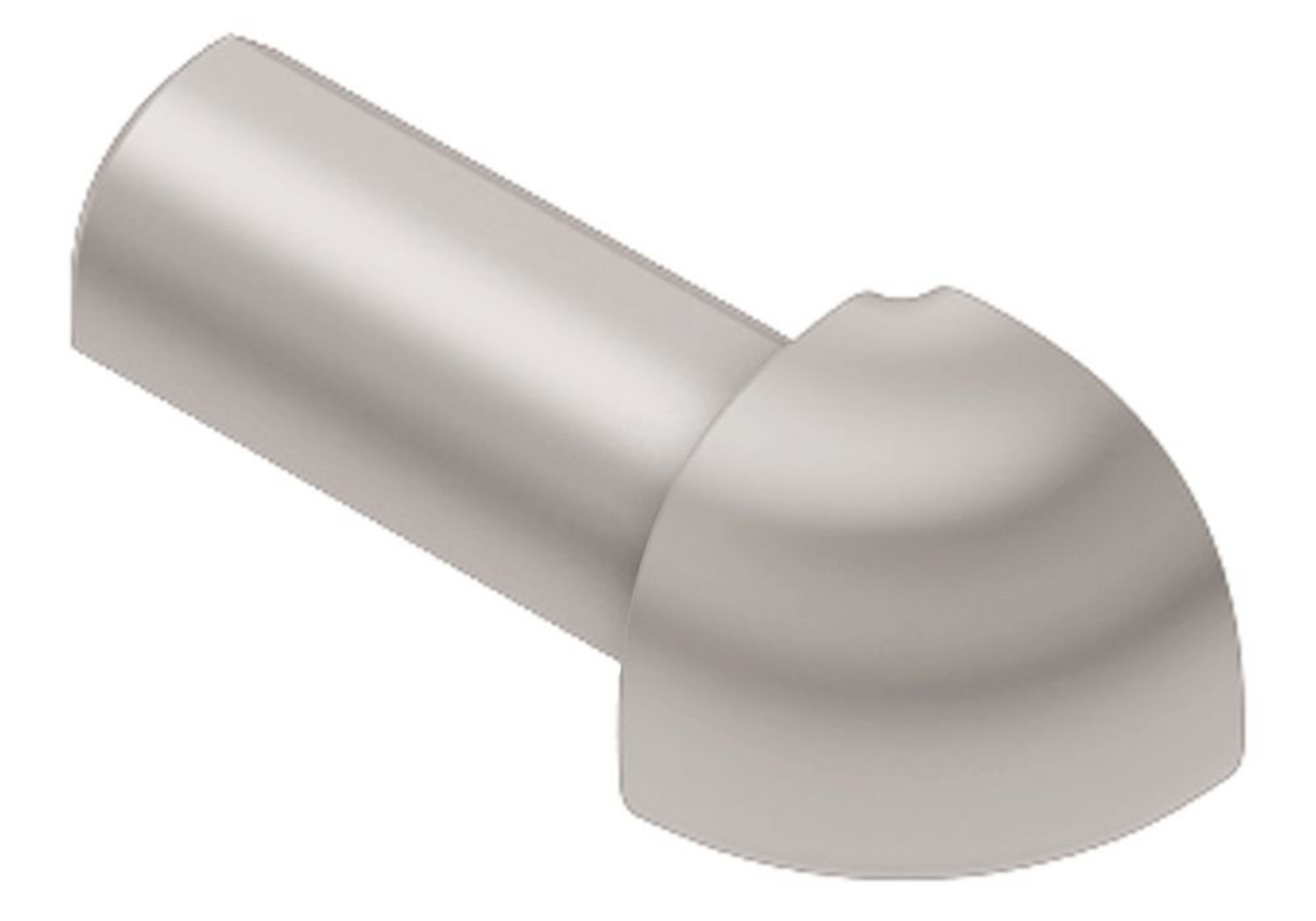 Schluter Rondec Coin Ext 1/2" Alum Gris Clair ED/RO125HG