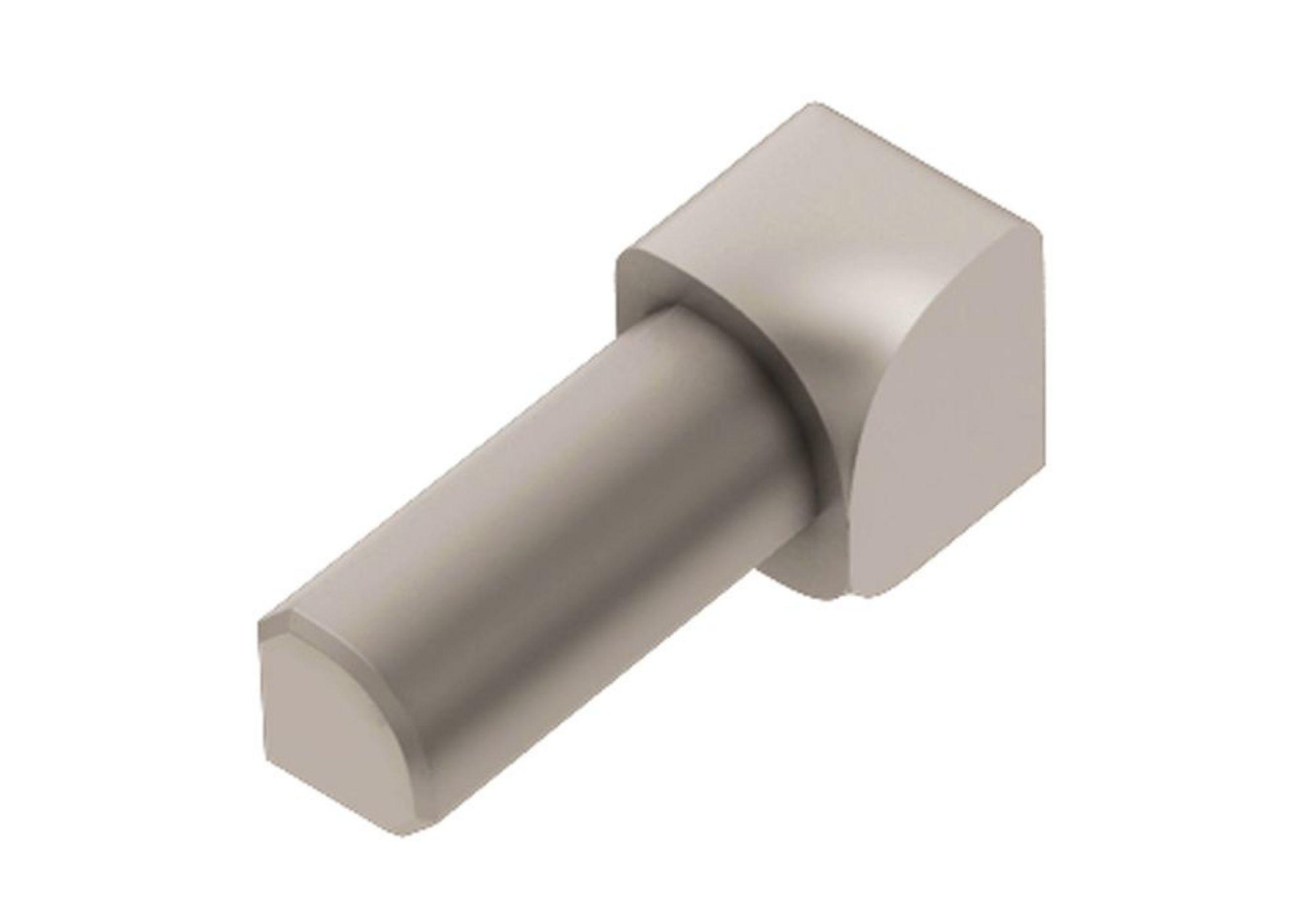 Schluter Rondec Coin Int 1/2" Alum Nickel Mat IV/RO125AT