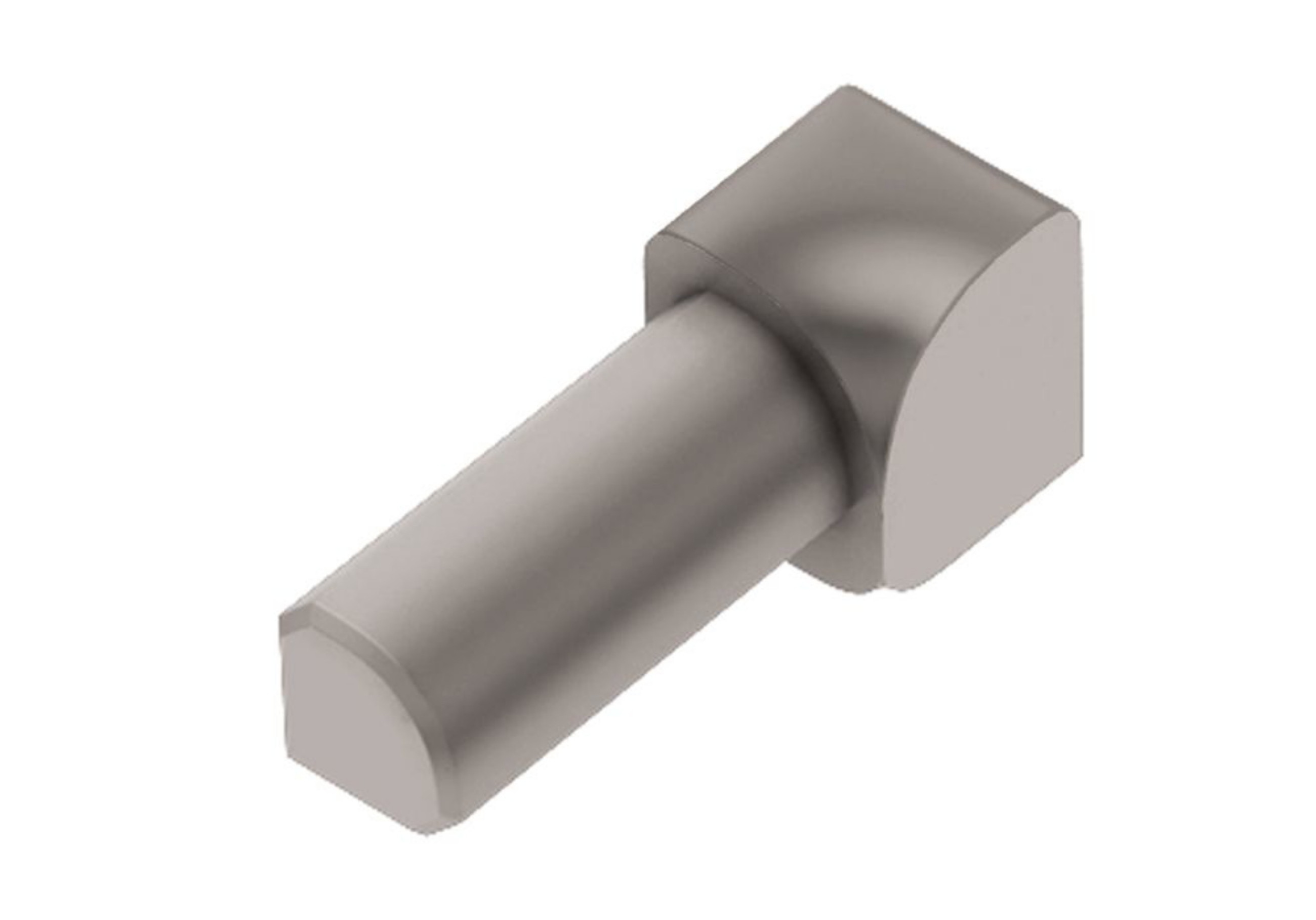Schluter Rondec Coin Int 1/2" Alum Gris ID/RO125G