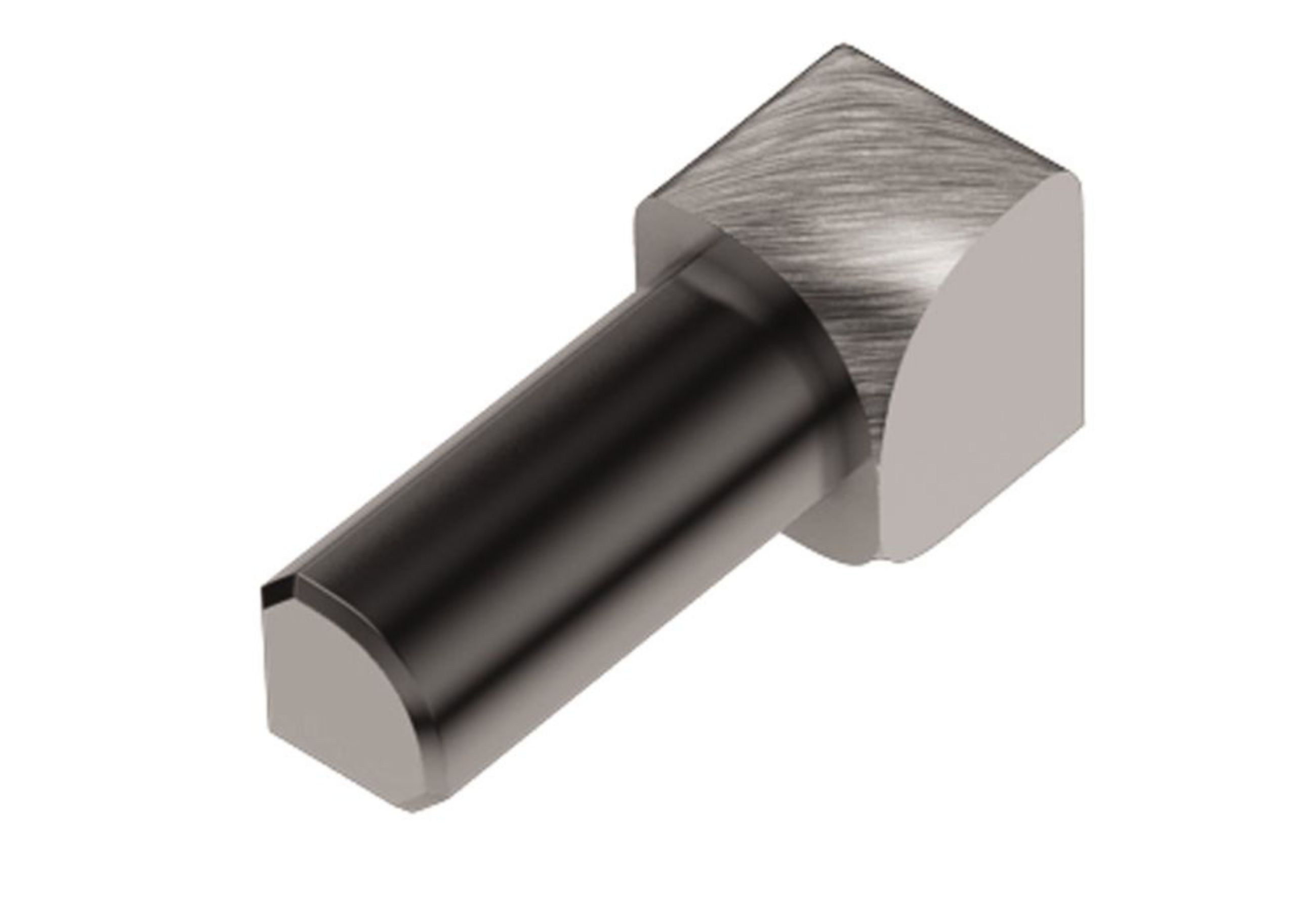 Schluter Rondec Coin Int 1/2" Alum Chromé Brossé IV/RO125ACGB