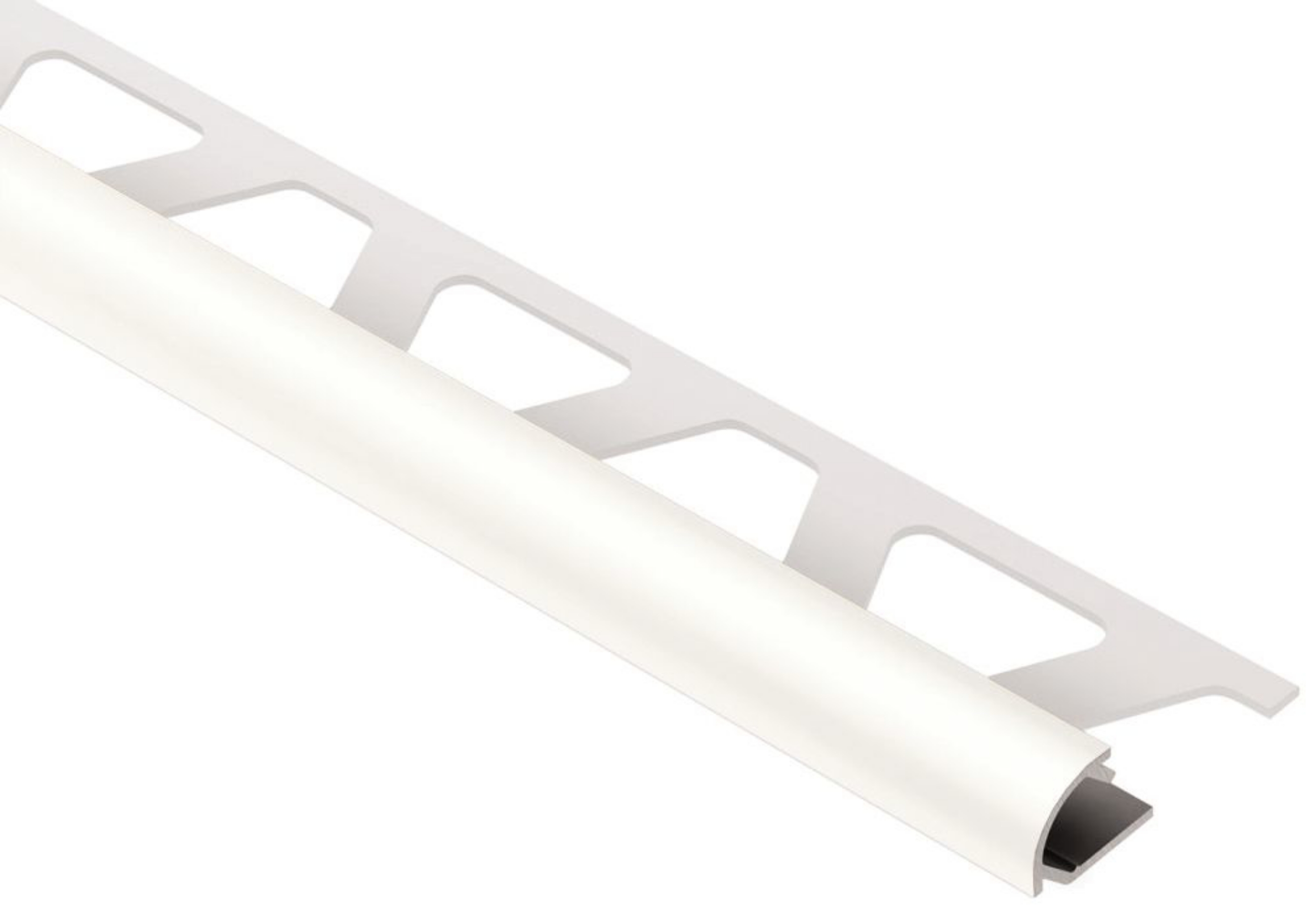 Schluter Rondec Profilé Rond 1/2" Alum Blanc RO125W