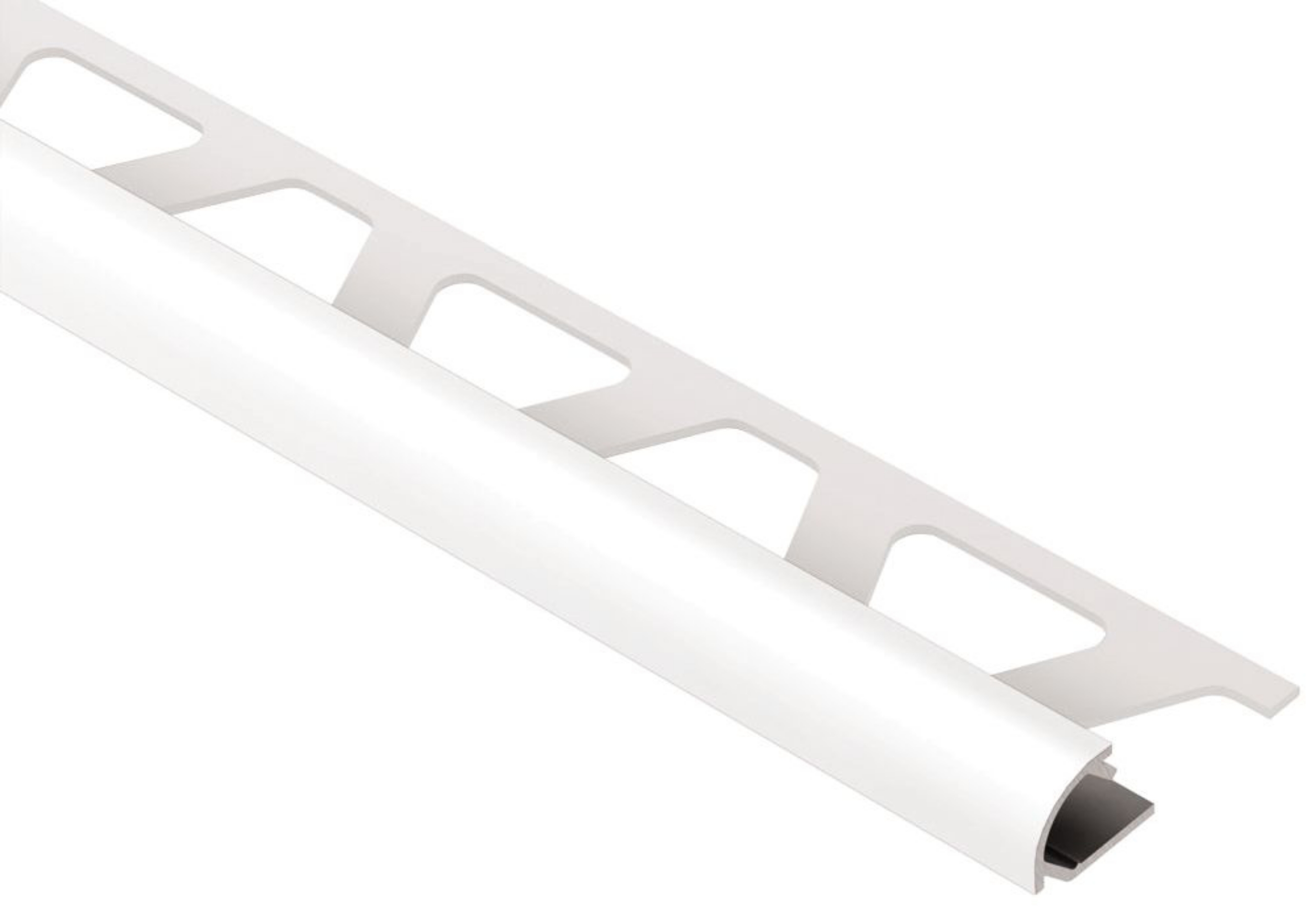 Schluter Rondec Profilé Rond 1/2" Alum Blanc Éclatant RO125BW