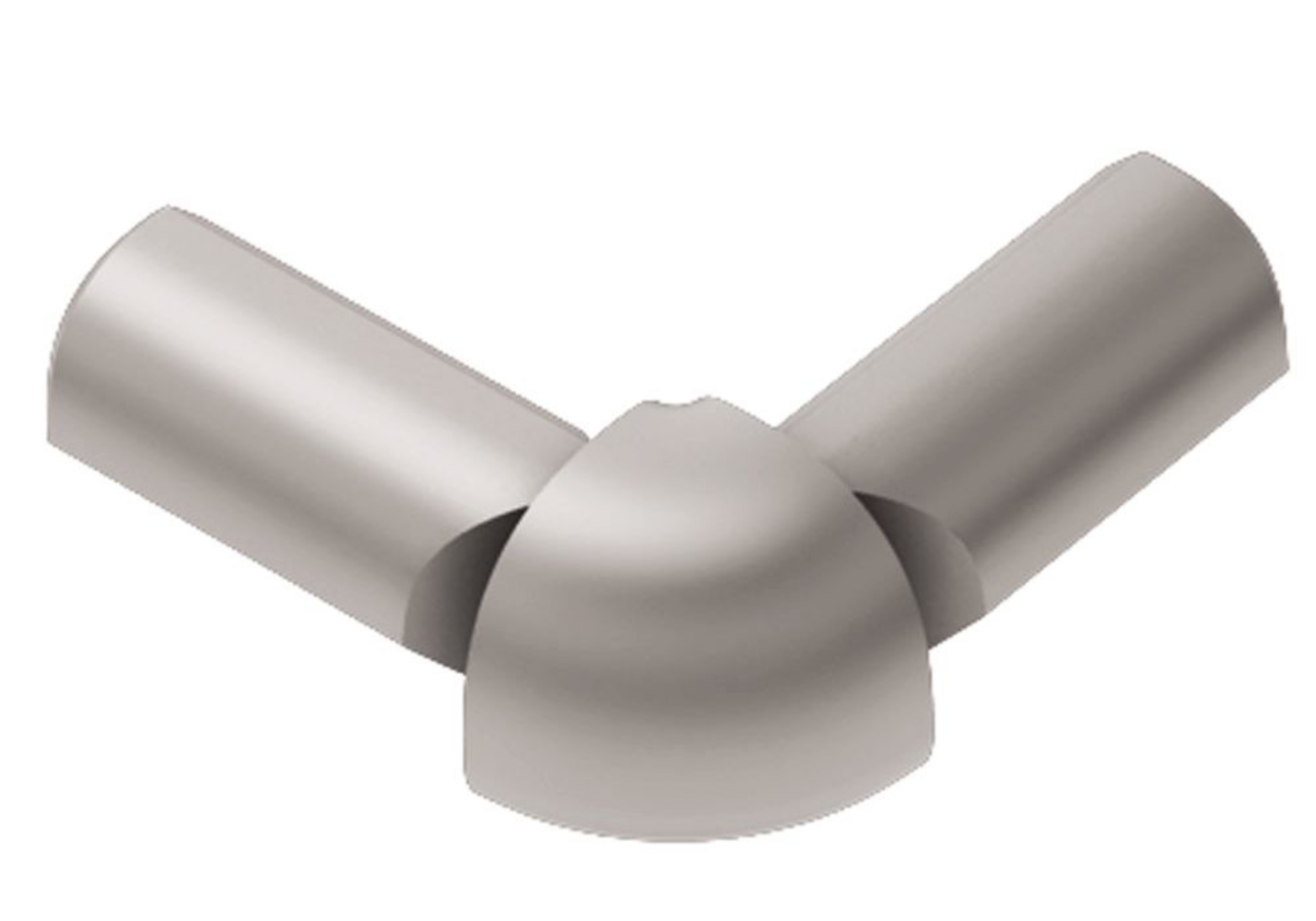 Schluter Rondec Coin Ext 2-Bouts 1/2" Alum Mat E2L/RO125AE