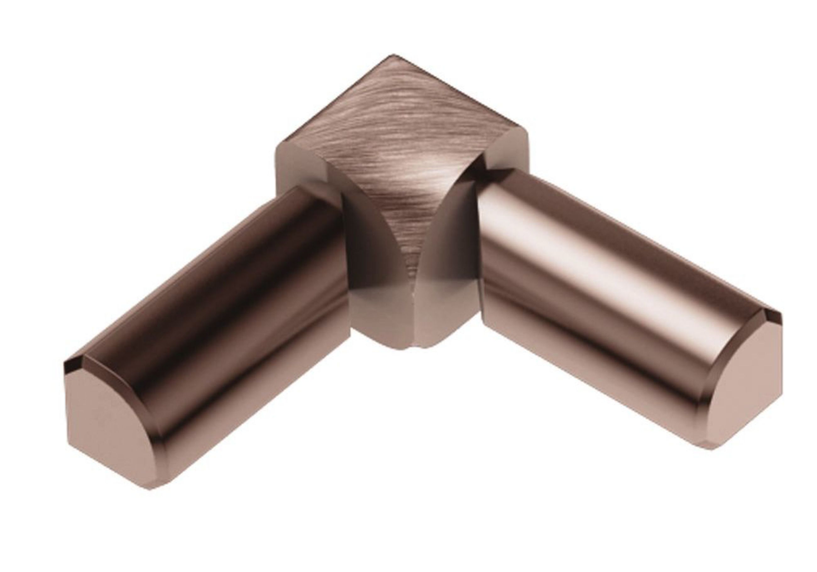 Schluter Rondec Coin Int 2-Bouts 1/2" Alum Cuivre Brossé I2L/RO125AKGB