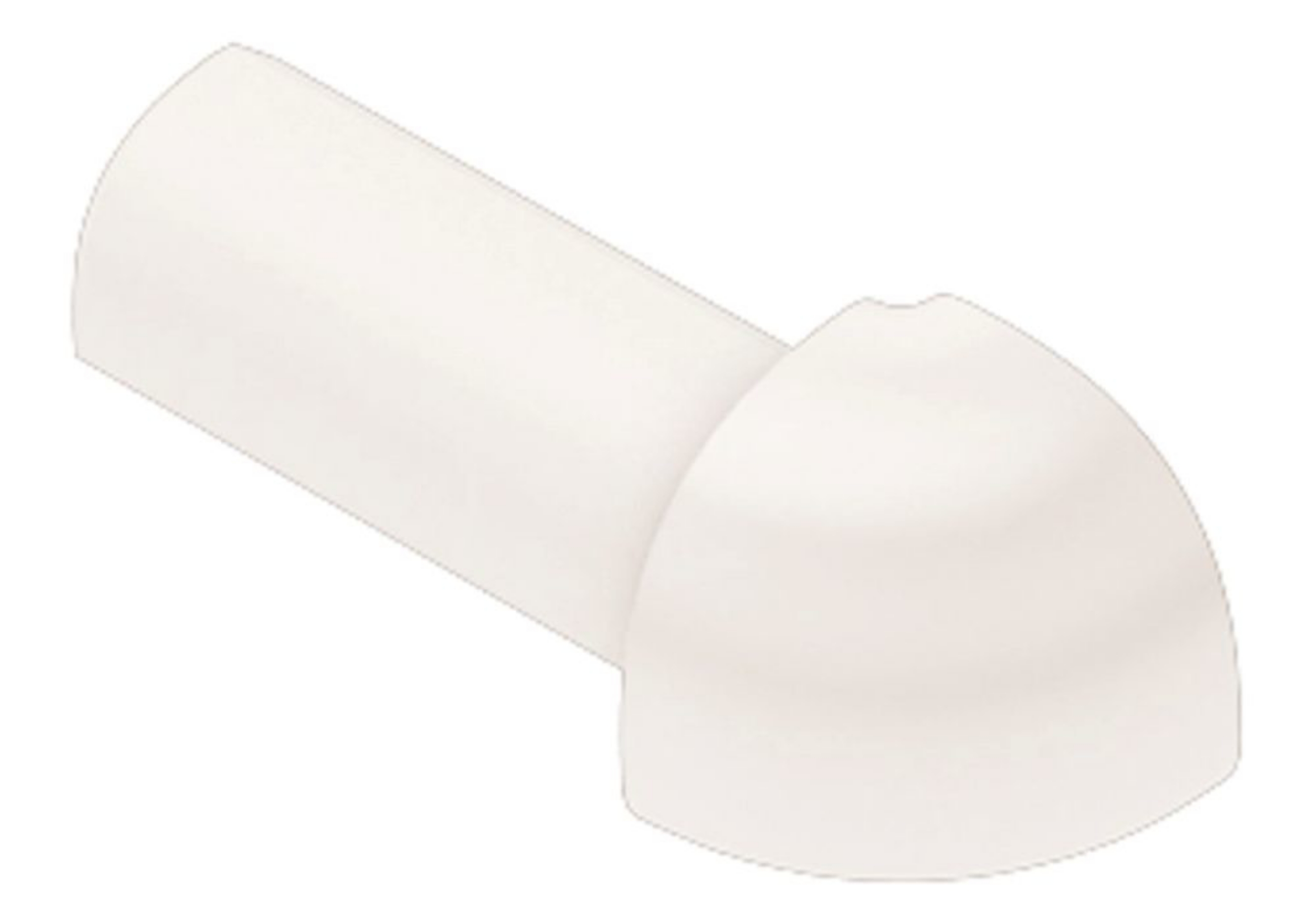 Schluter Rondec Coin Ext 7/16" Pvc Blanc E/PRO110W