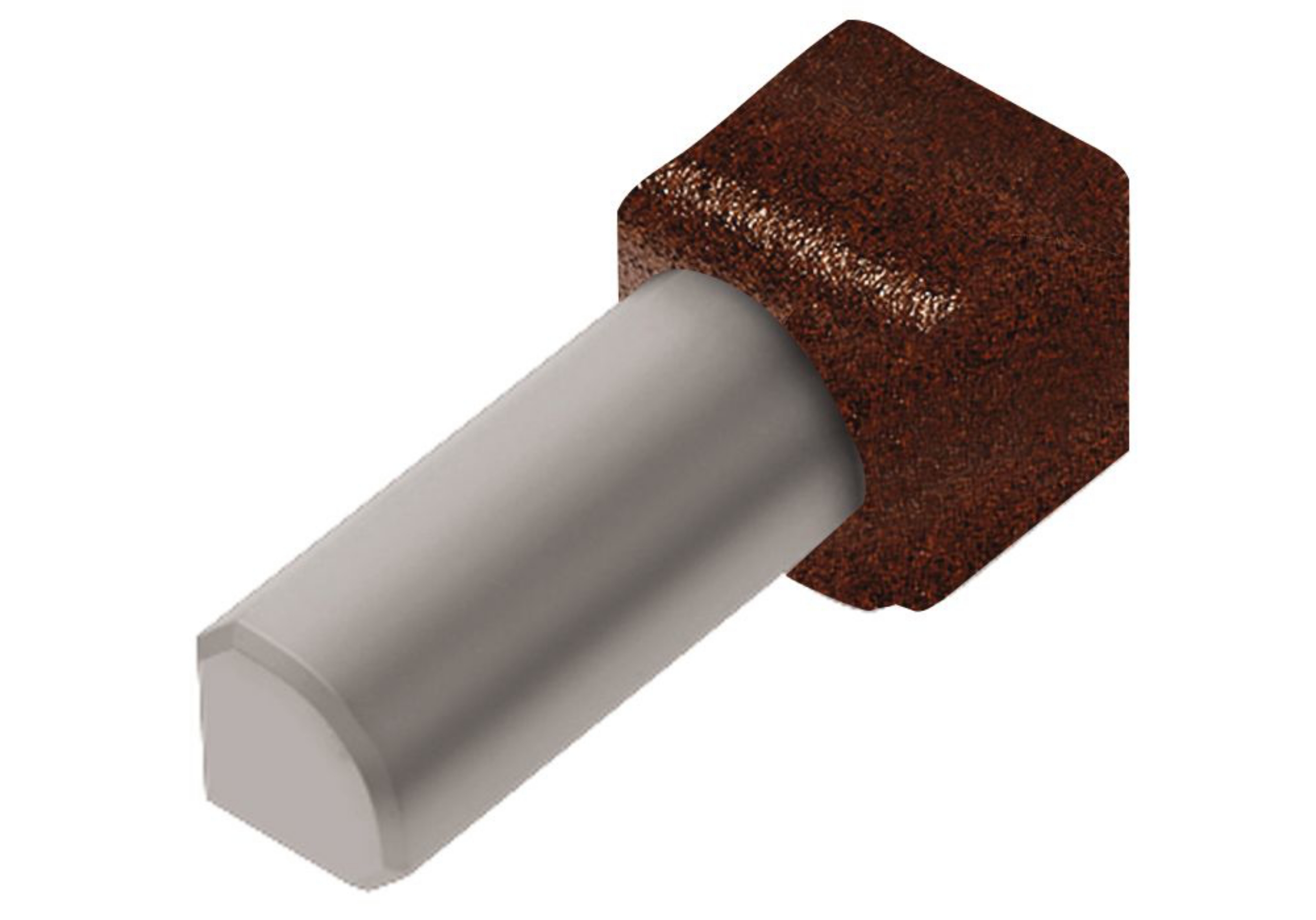 Schluter Rondec Coin Int 7/16" Alum Brun Rustique IV/RO110TSR