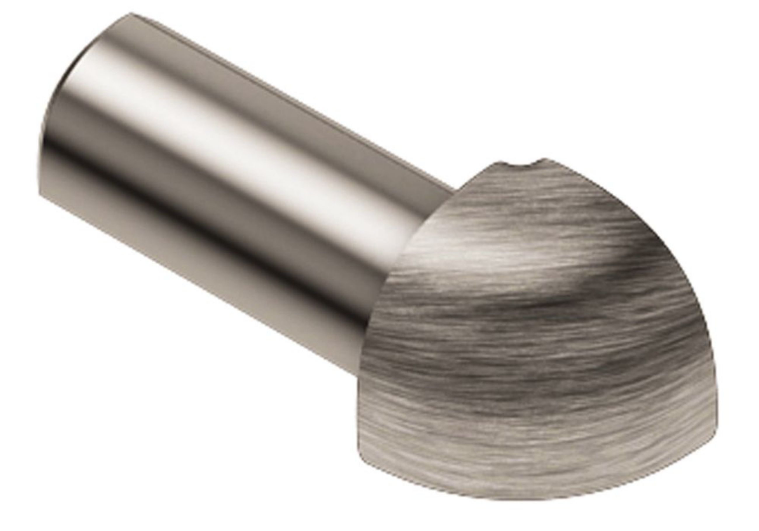 Schluter Rondec Coin Ext 3/8" Alum Nickel Brossé EV/RO100ATGB