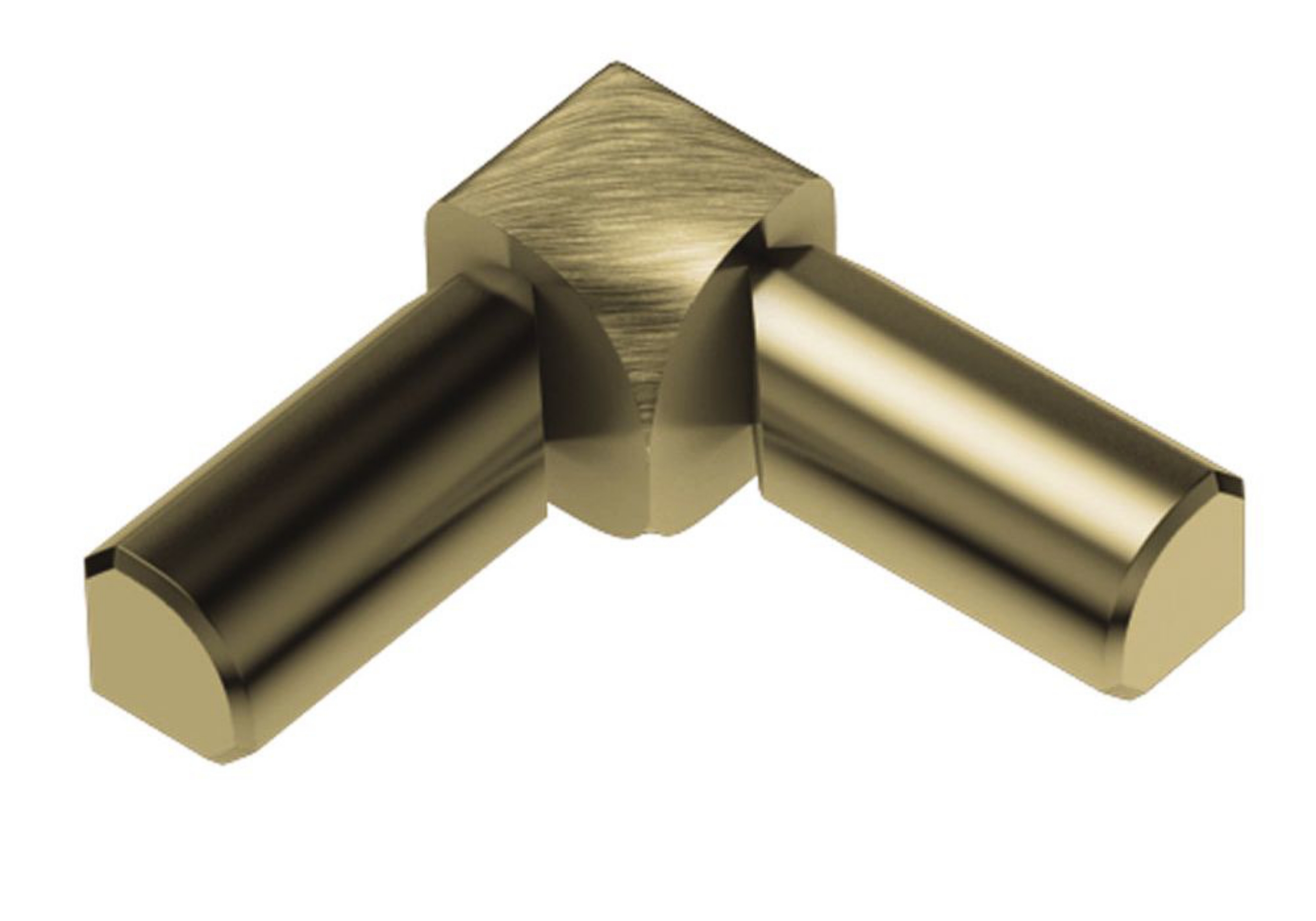 Schluter Rondec Coin Int 2-Bouts 5/16" Alum Laiton Brossé I2L/RO80AMGB
