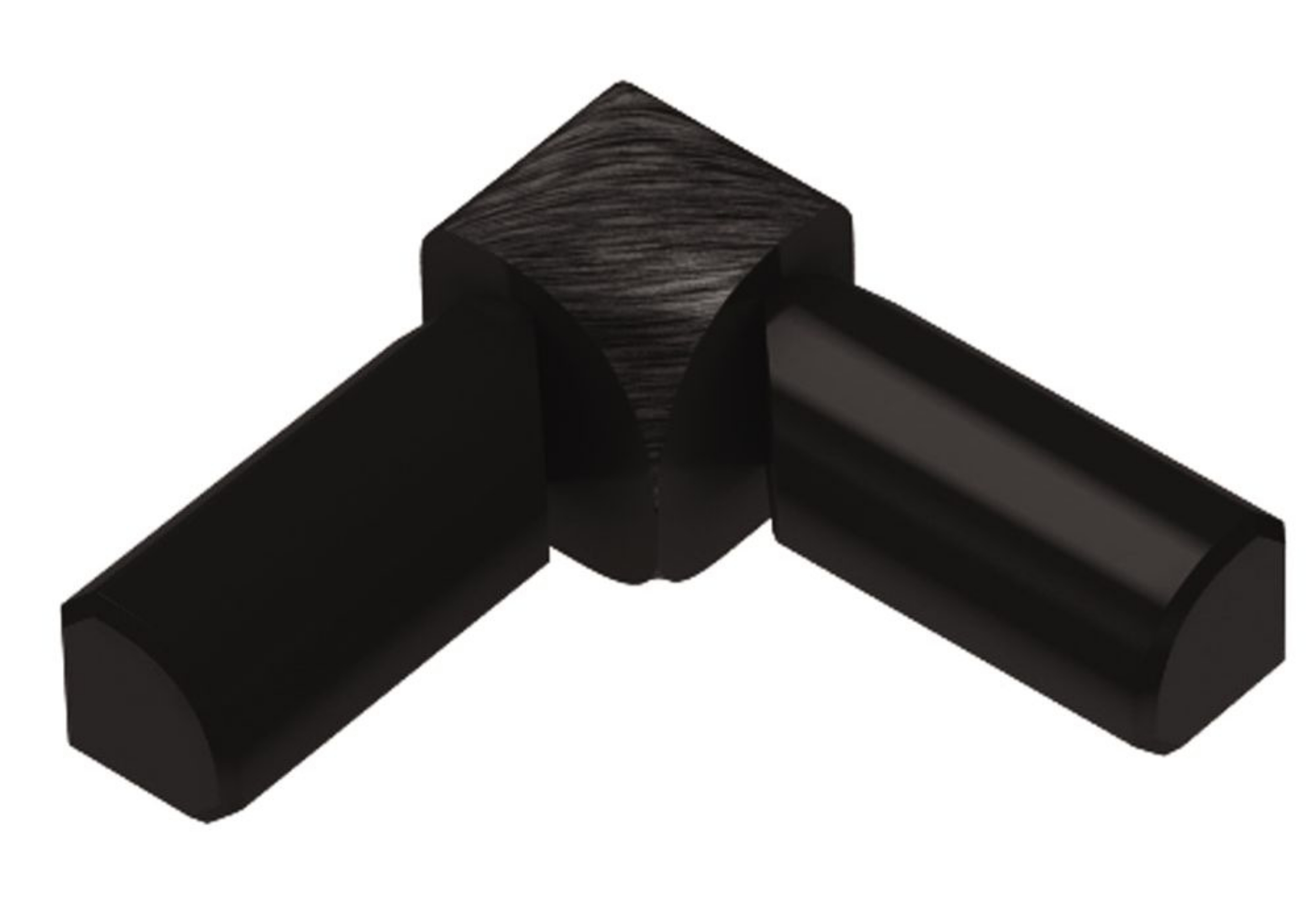 Schluter Rondec Coin Int 2-Bouts 5/16" Alum Noir Brossé I2L/RO80AGSB