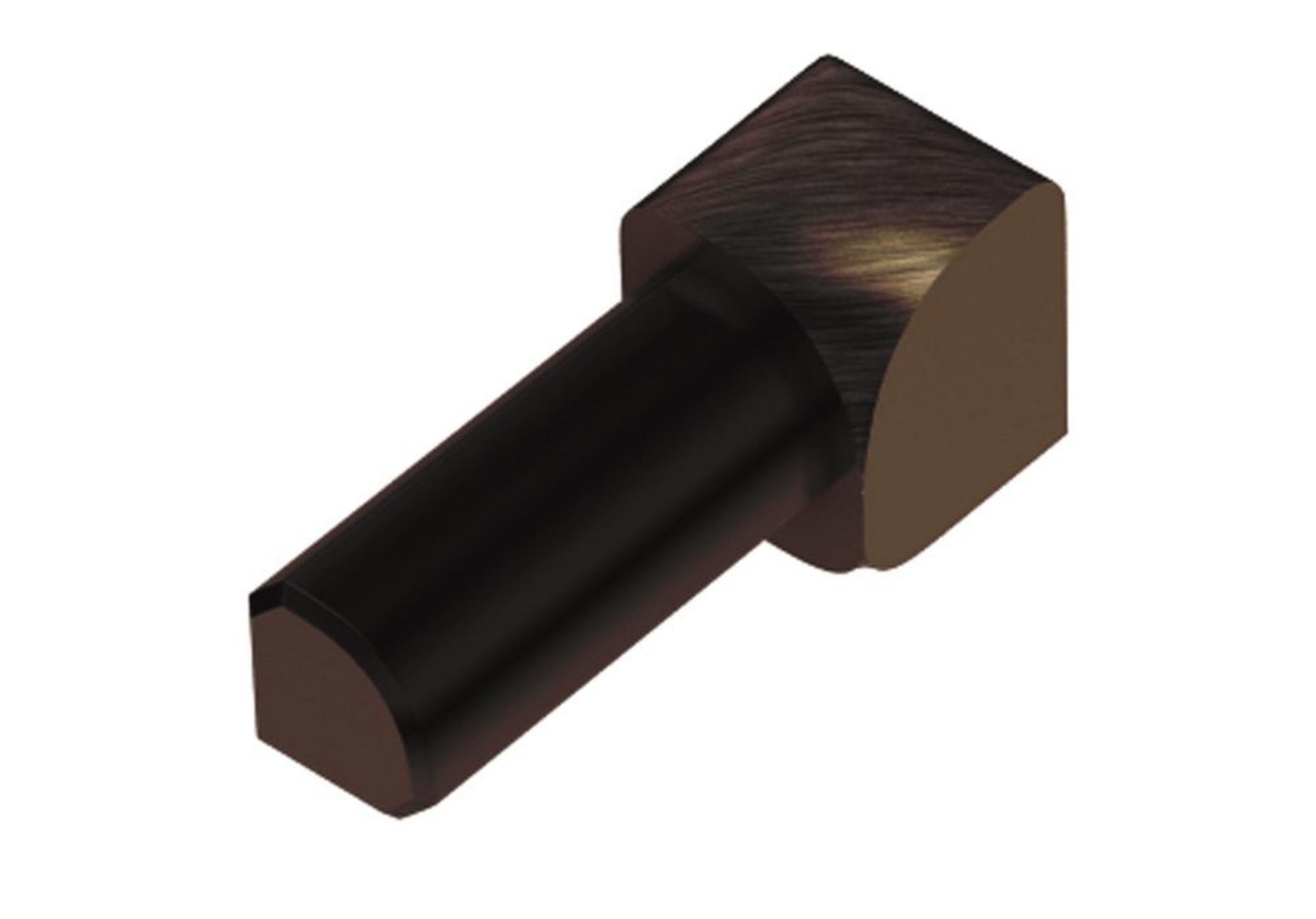 Schluter Rondec Coin Int 1/4" Alum Bronze Antq IV/RO60ABGB