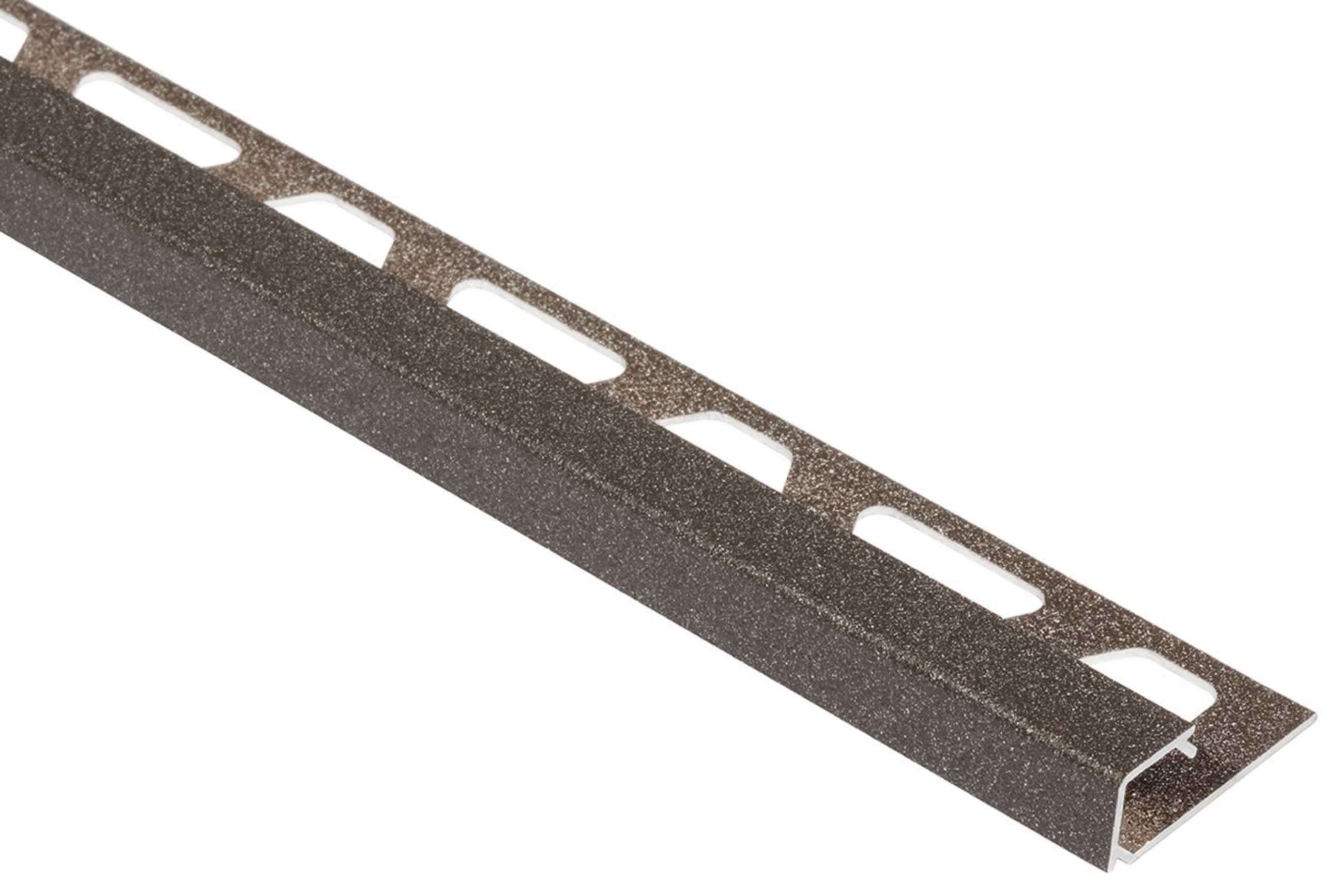 Schluter Quadec Profilé Carré 7/16" Alum Anthracite Clair 10' Q110TSLA/300