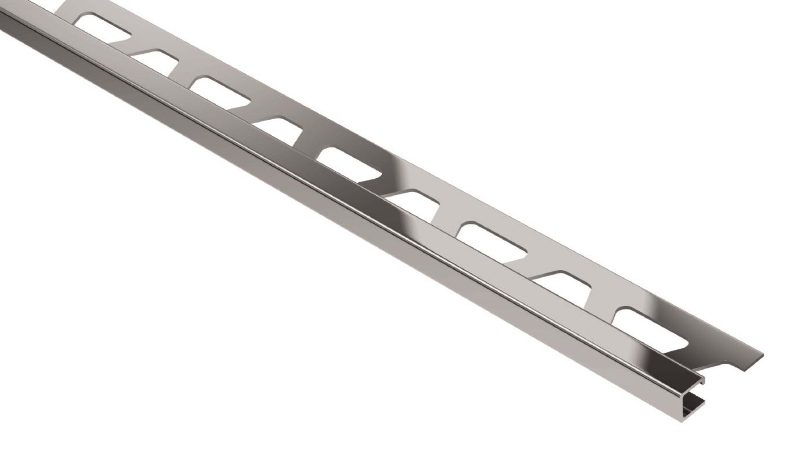 Schluter Quadec Profilé Carré 1/2" Inox Q125E