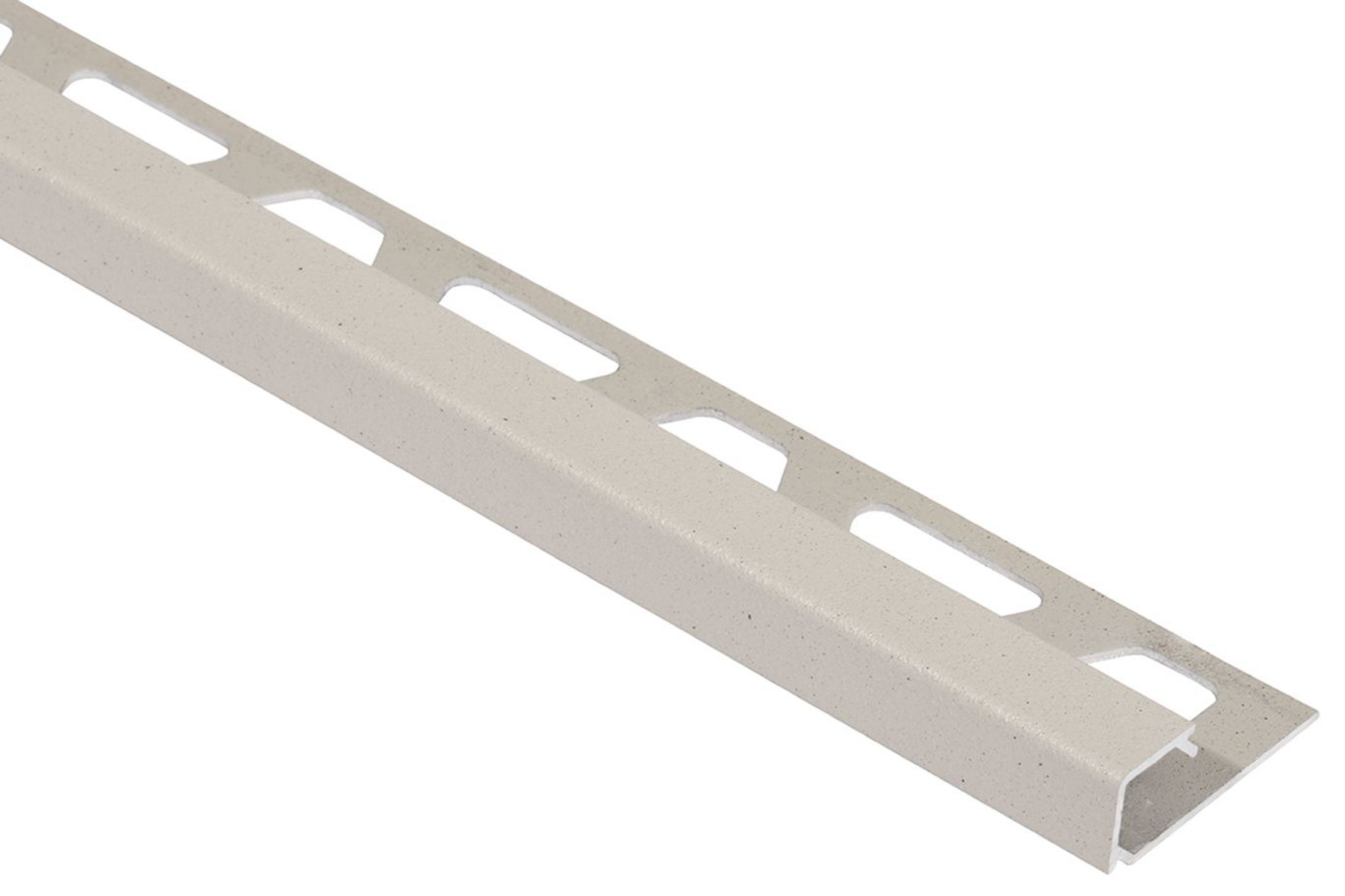 Schluter Quadec Profilé Carré 1/2" Alum Ivoire Q125TSI
