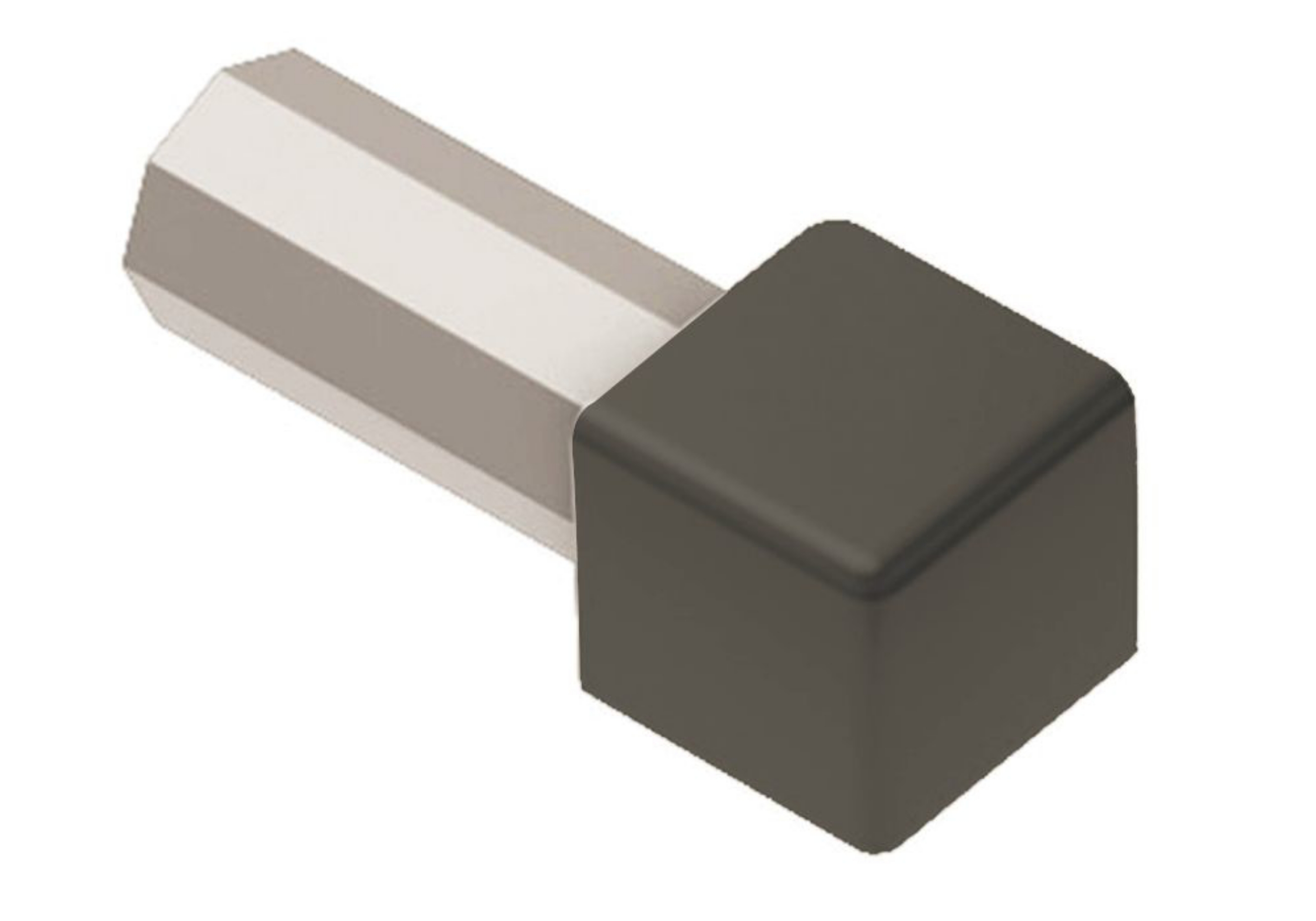 Schluter Quadec Coin Ext 5/16" Alum Gris Quartz ED/Q80QG