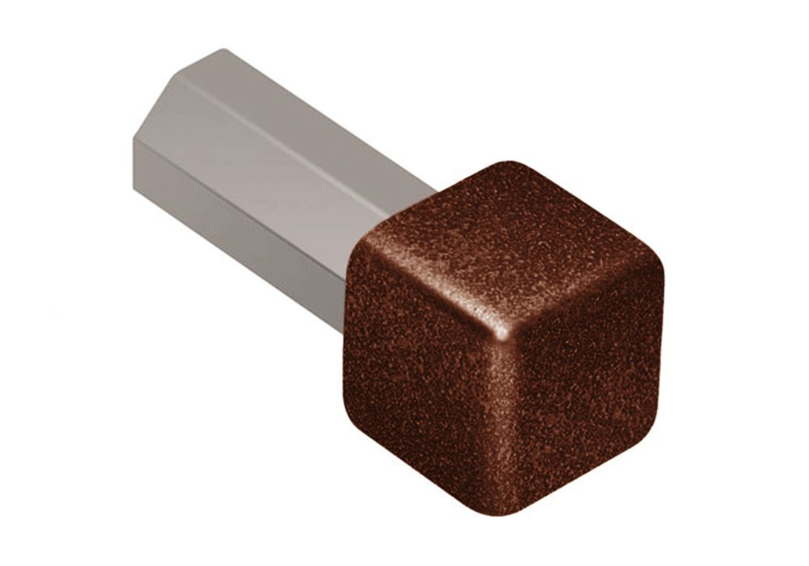 Schluter Quadec Coin Int/Ext 1/4" Alum Brun Rustique EV/Q60TSR