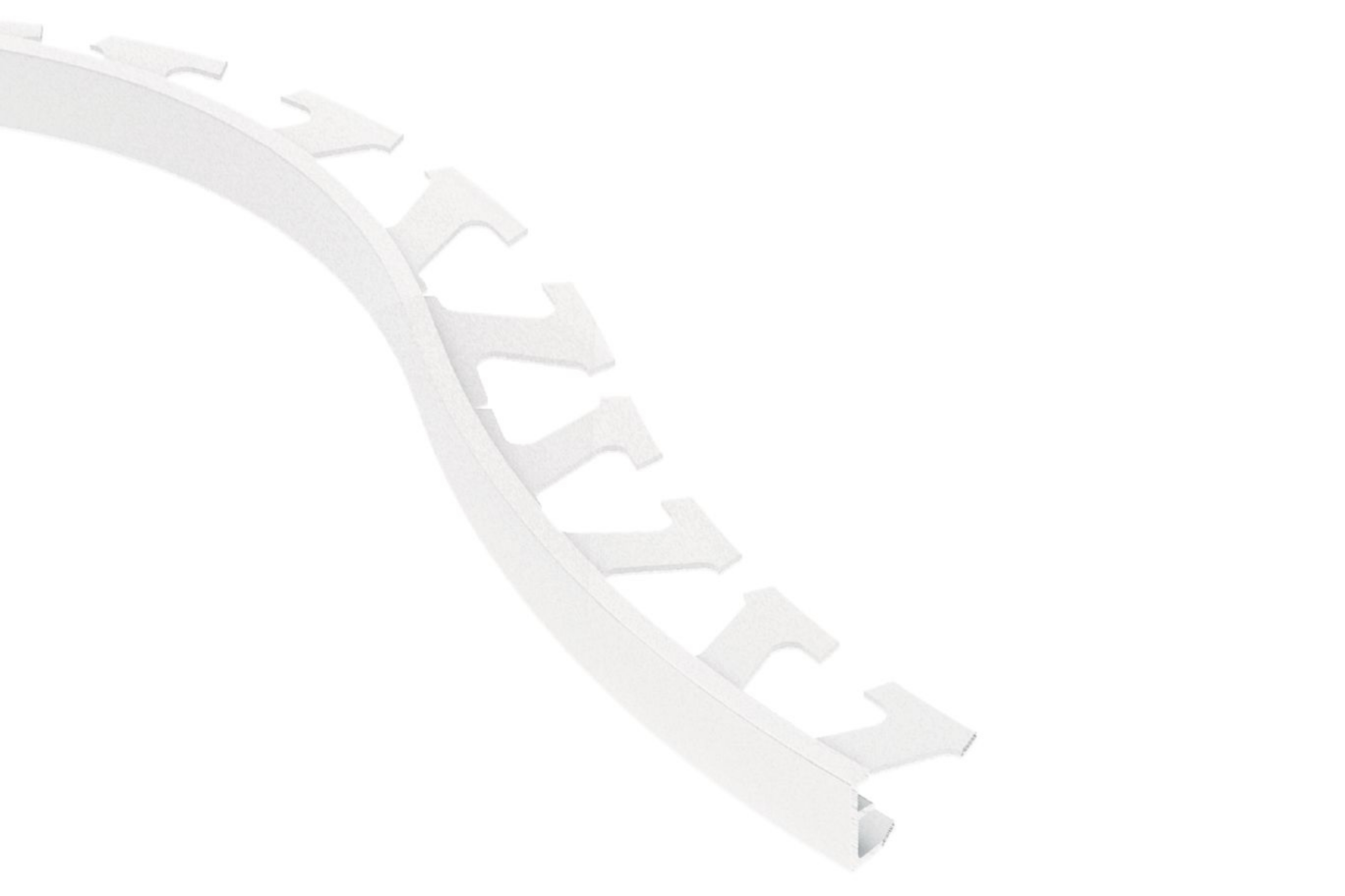 Schluter Schiene-Radius Profilé 3/8" Alum Blanc Mat R/A100MBW