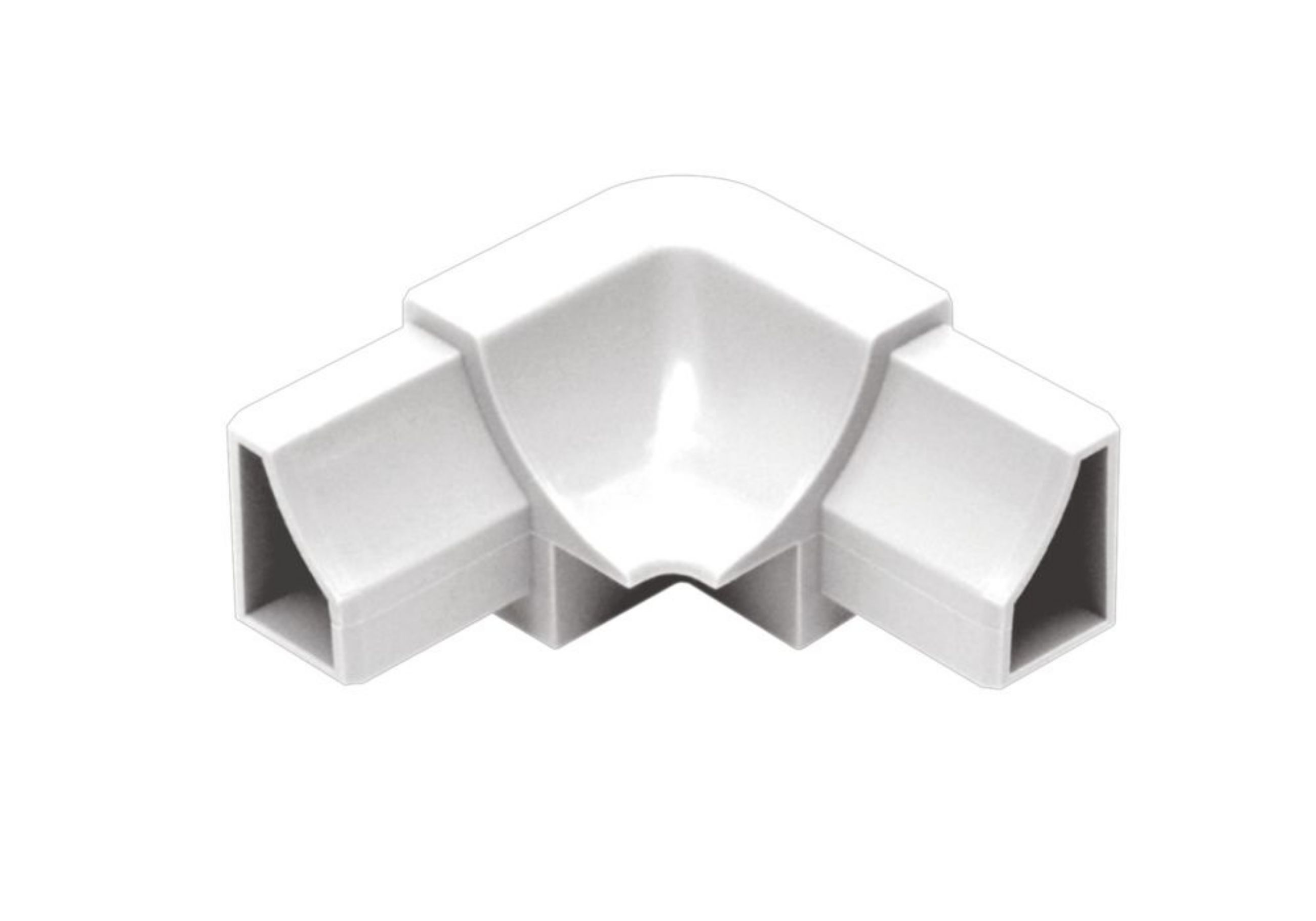 Schluter Dilex-Hk Coin Int 90° 2-Dir Pvc Blanc Écl I/HK2R18/BW