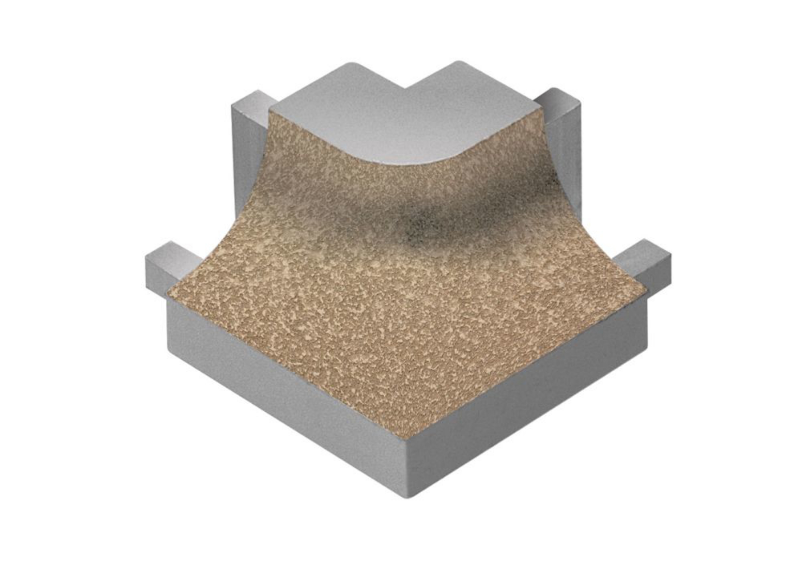 Schluter Dilex-Ahk Coin Ext 90° Alum Beige E90/AHK1S/TSB