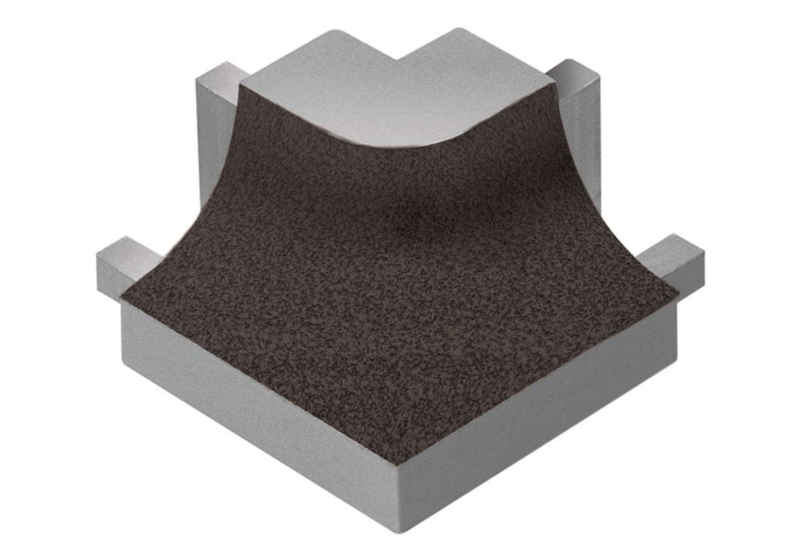 Schluter Dilex-Ahk Coin Ext 90° Alum Anthracite Foncé E90/AHK1S/TSDA