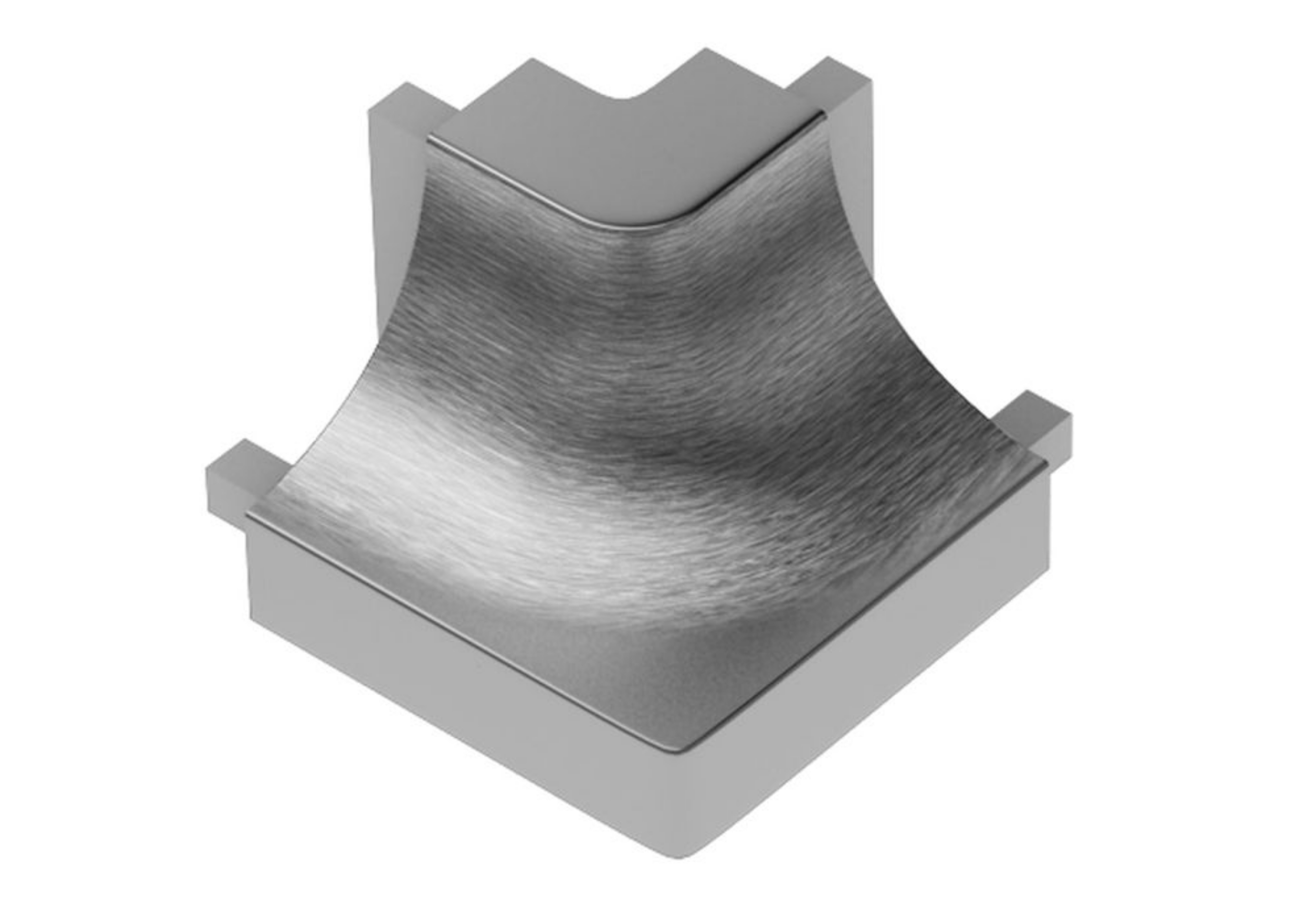 Schluter Dilex-Ahk Coin Ext 90° Alum Chromé Brossé E90/AHK1S/ACGB