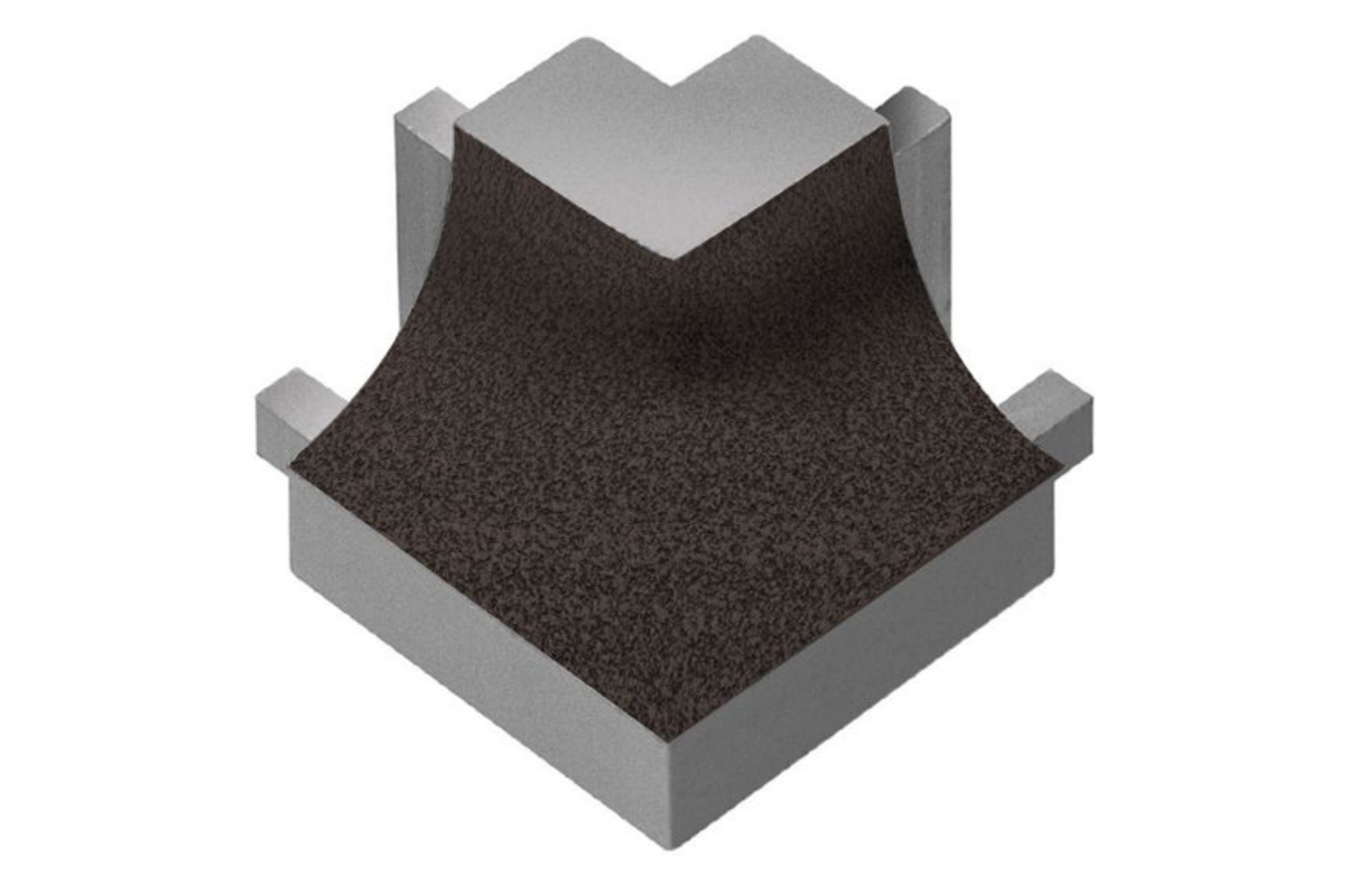 Schluter Dilex-Ahk Coin Ext Carré 90° Alum Anthracite Foncé E90Q/AHK1S/TSDA
