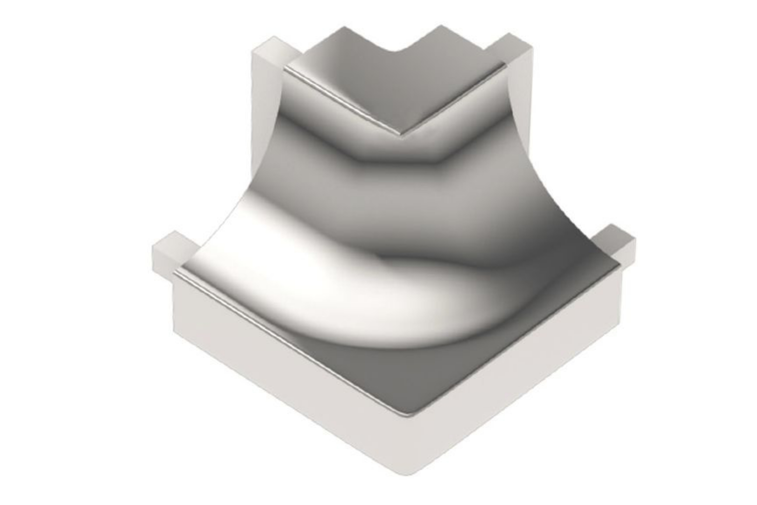 Schluter Dilex-Ahk Coin Ext Carré 90° Alum Chromé Poli E90Q/AHK1S/ACG