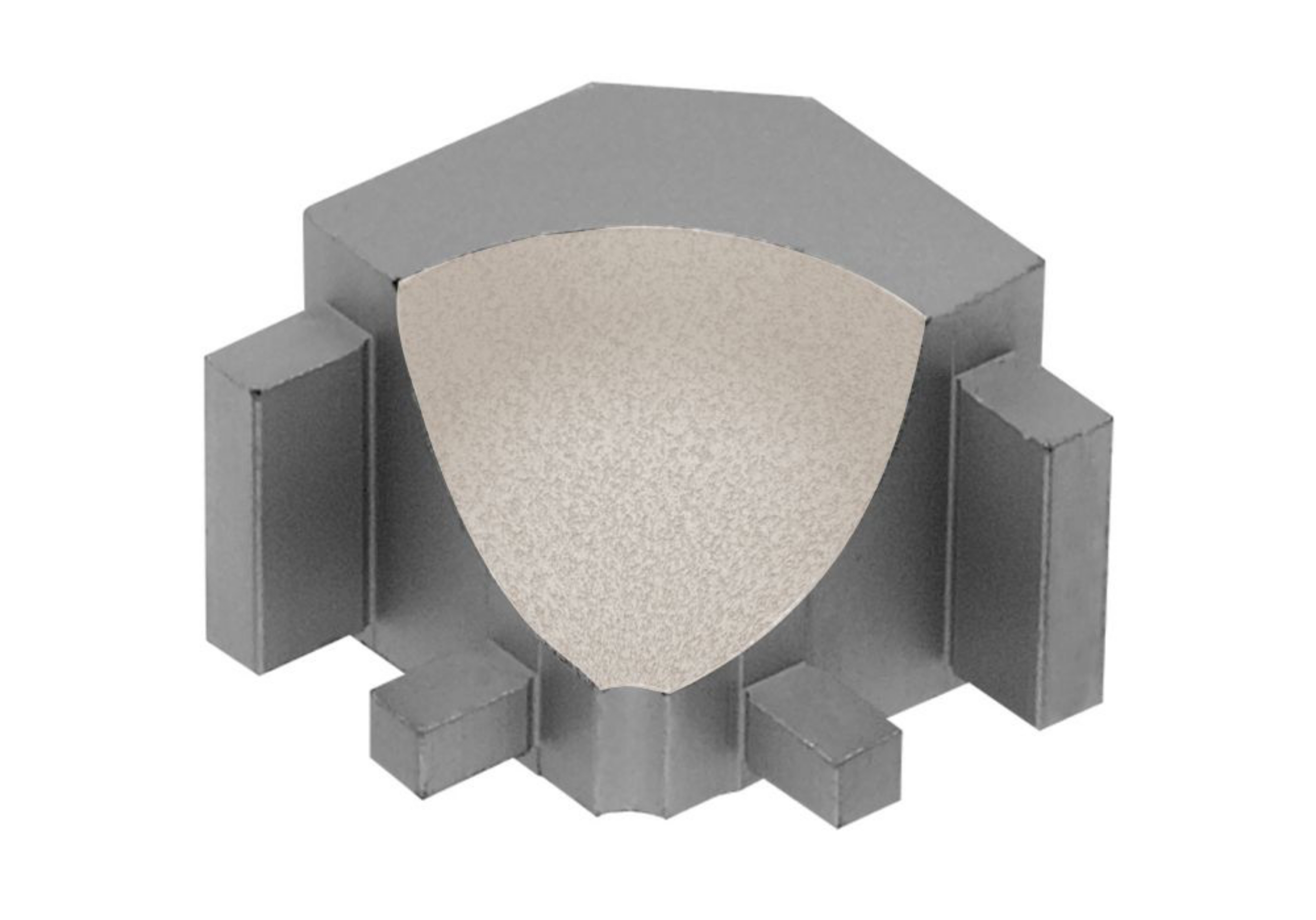 Schluter Dilex-Ahk Coin Int 90° Alum Ivoire I90/AHK1S/TSI