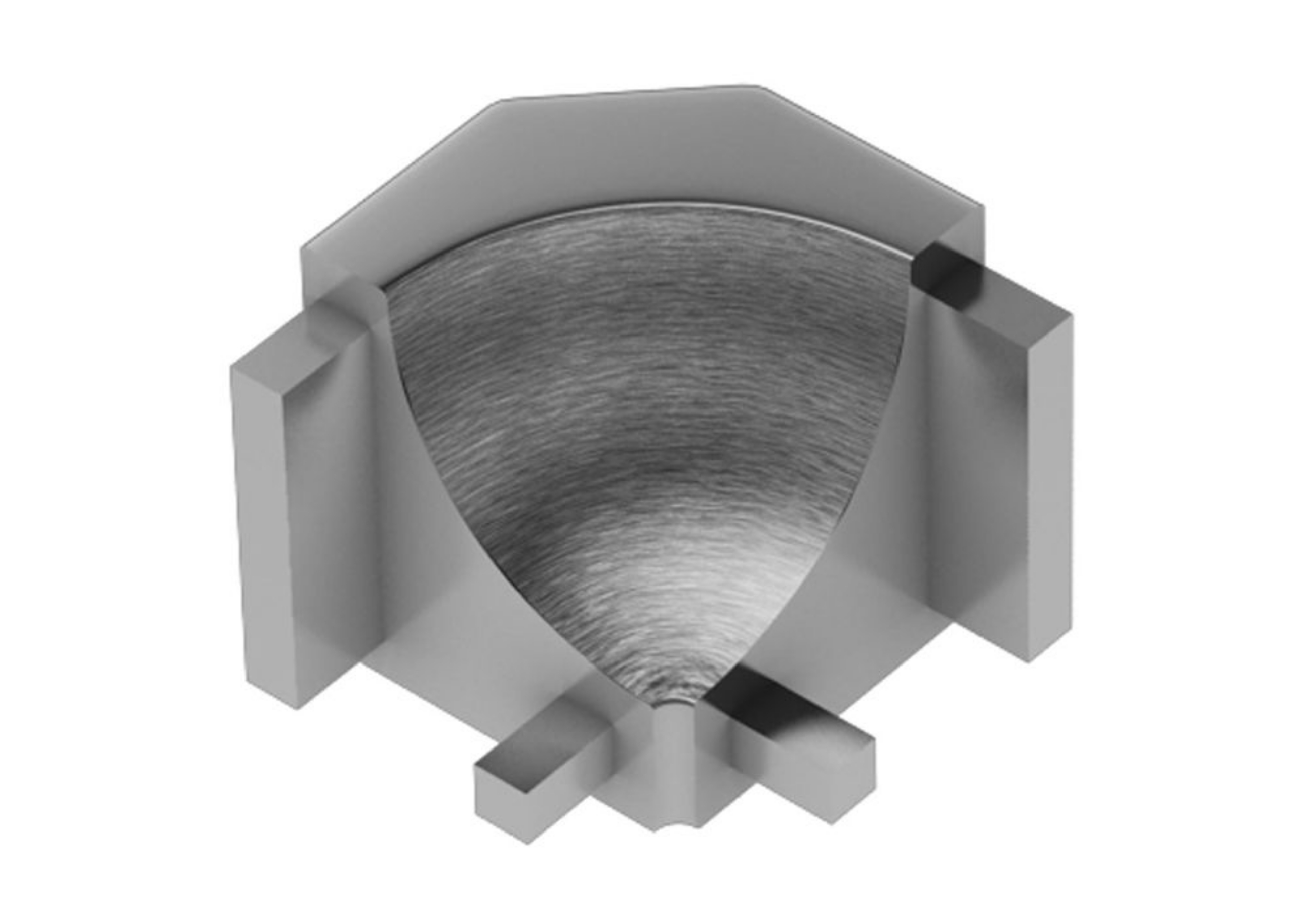 Schluter Dilex-Ahk Coin Int 90° Alum Chromé Brossé I90/AHK1S/ACGB