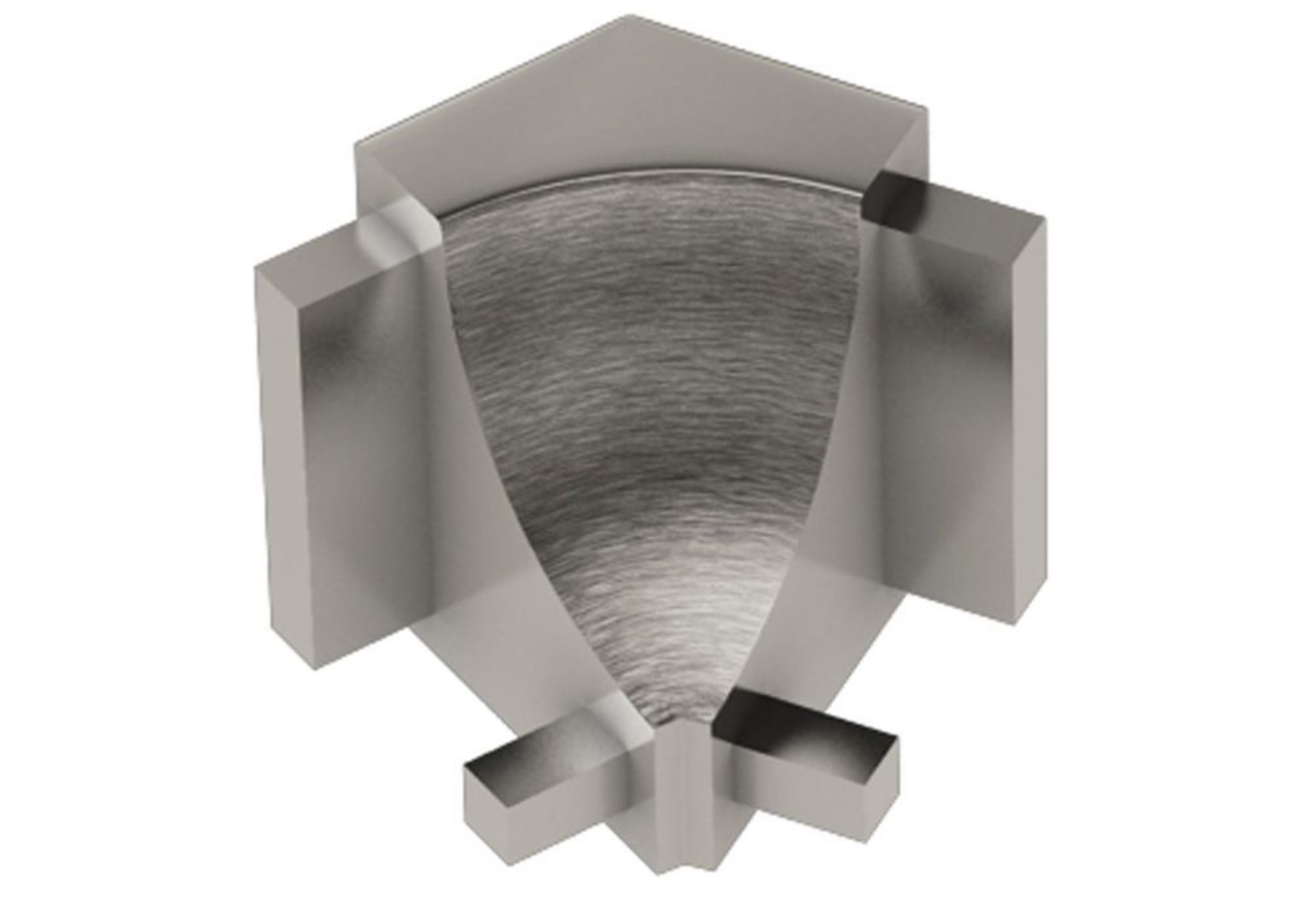Schluter Dilex-Ahk Coin Int 135° Alum Nickel Brossé I135/AHK1S/ATGB