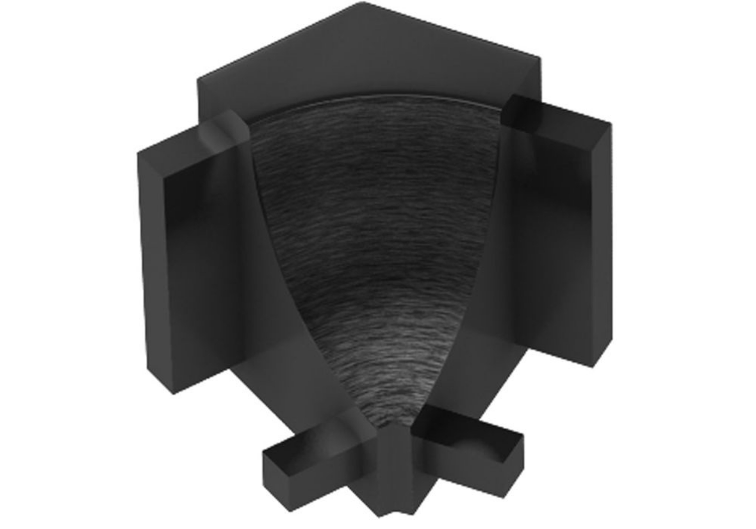 Schluter Dilex-Ahk Coin Int 135° Alum Graphite Brossé I135/AHK1S/AGRB