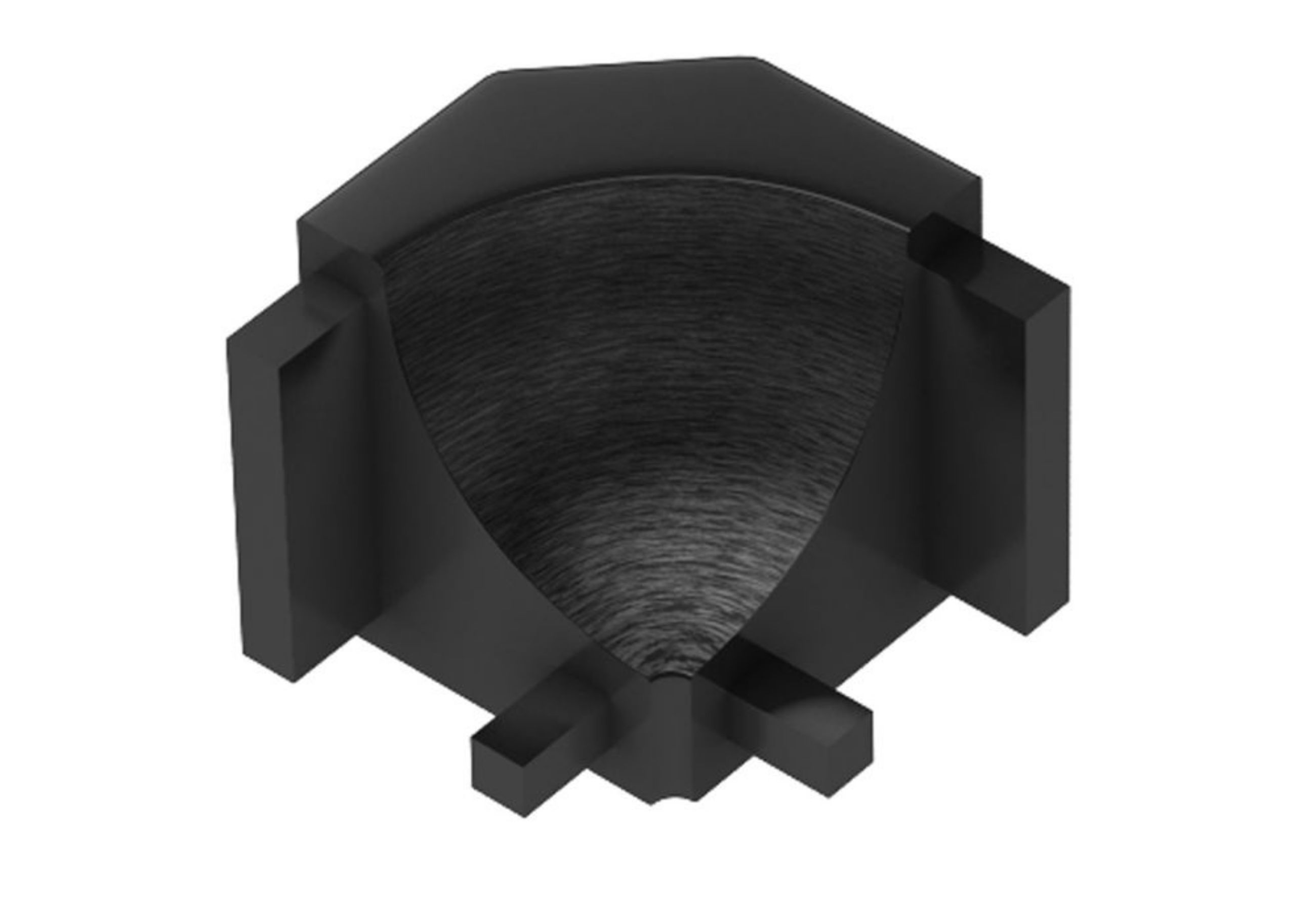 Schluter Dilex-Ahk Coin Int 90° Alum Graphite Brossé I90/AHK1S/AGRB