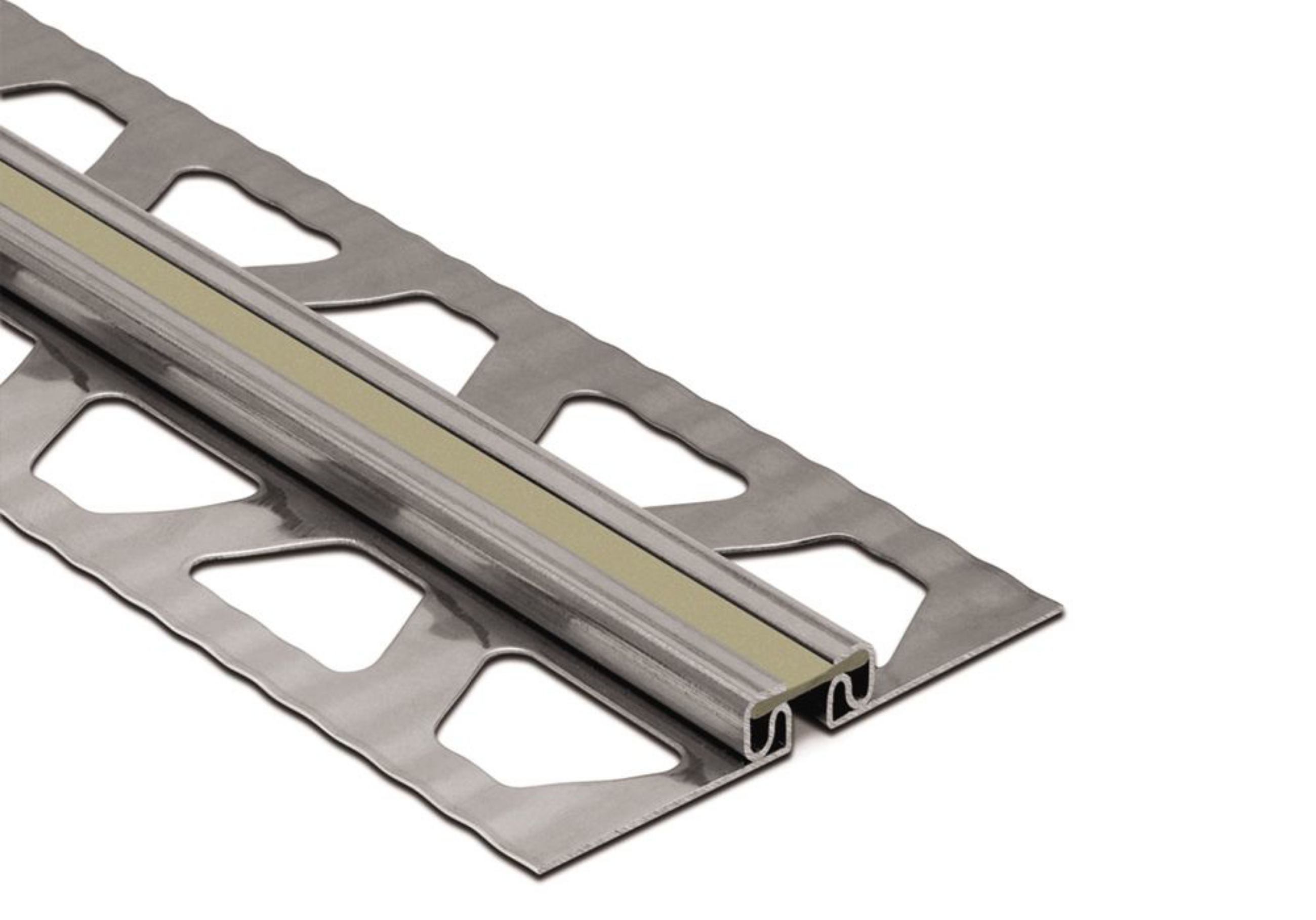 Schluter Dilex-Eksb 3/32" Inox / Joint 1/4" Gris EKSB25G