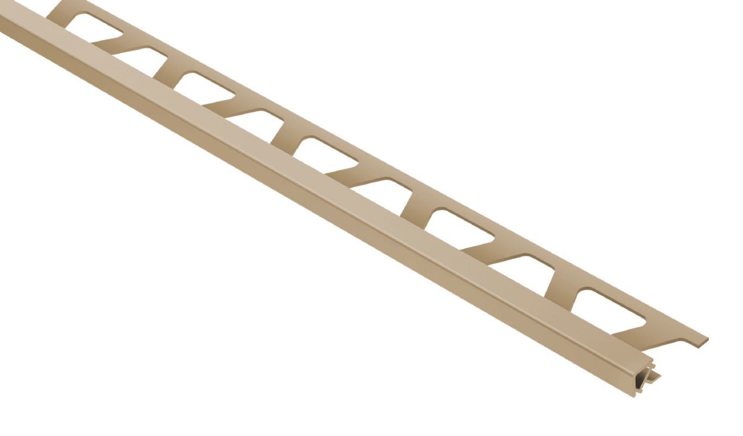 Schluter Quadec Profilé Carré 7/16" Pvc Beige Cl PQ110HB
