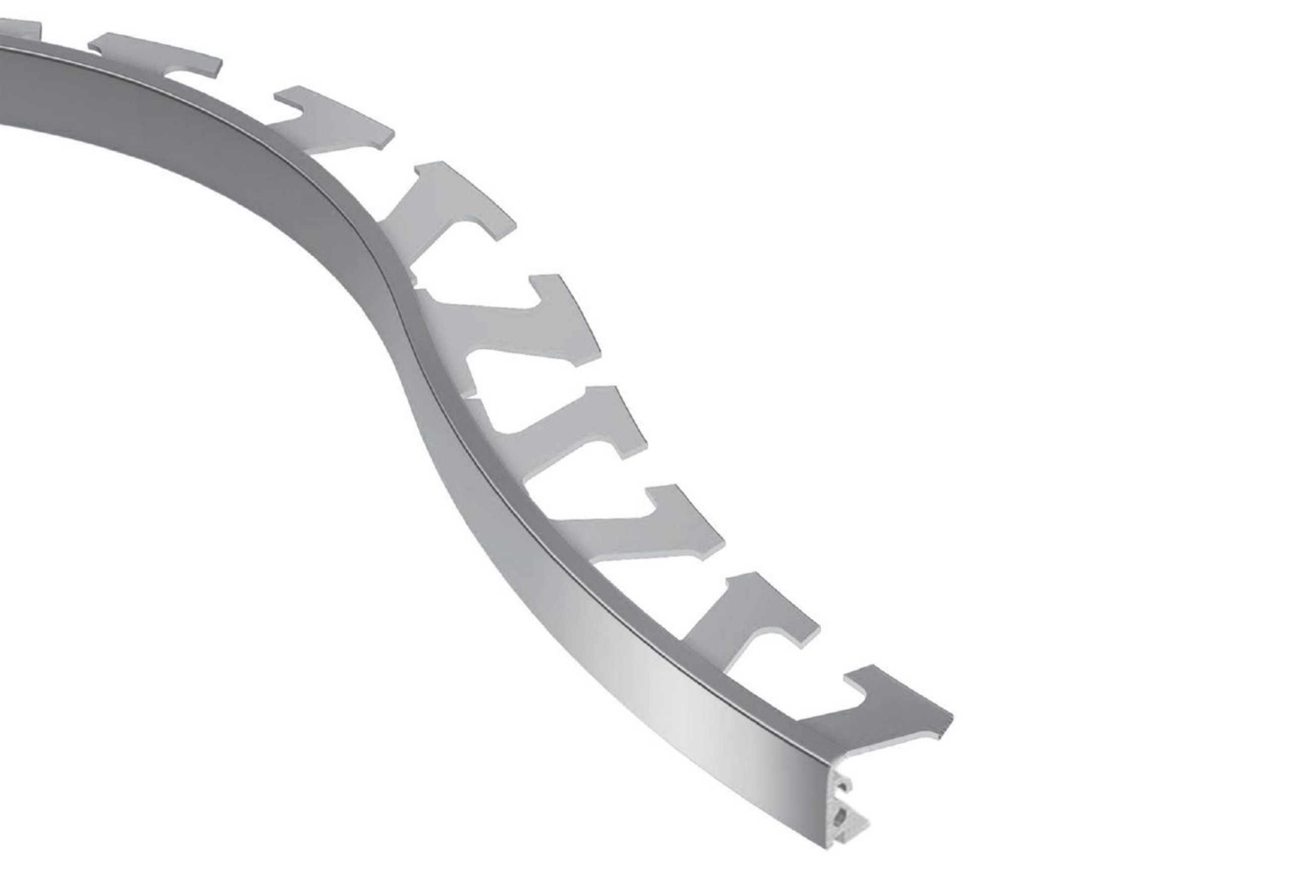 Schluter Jolly-Radius Profilé 7/16" Alum Chromé Poli R/J110ACG