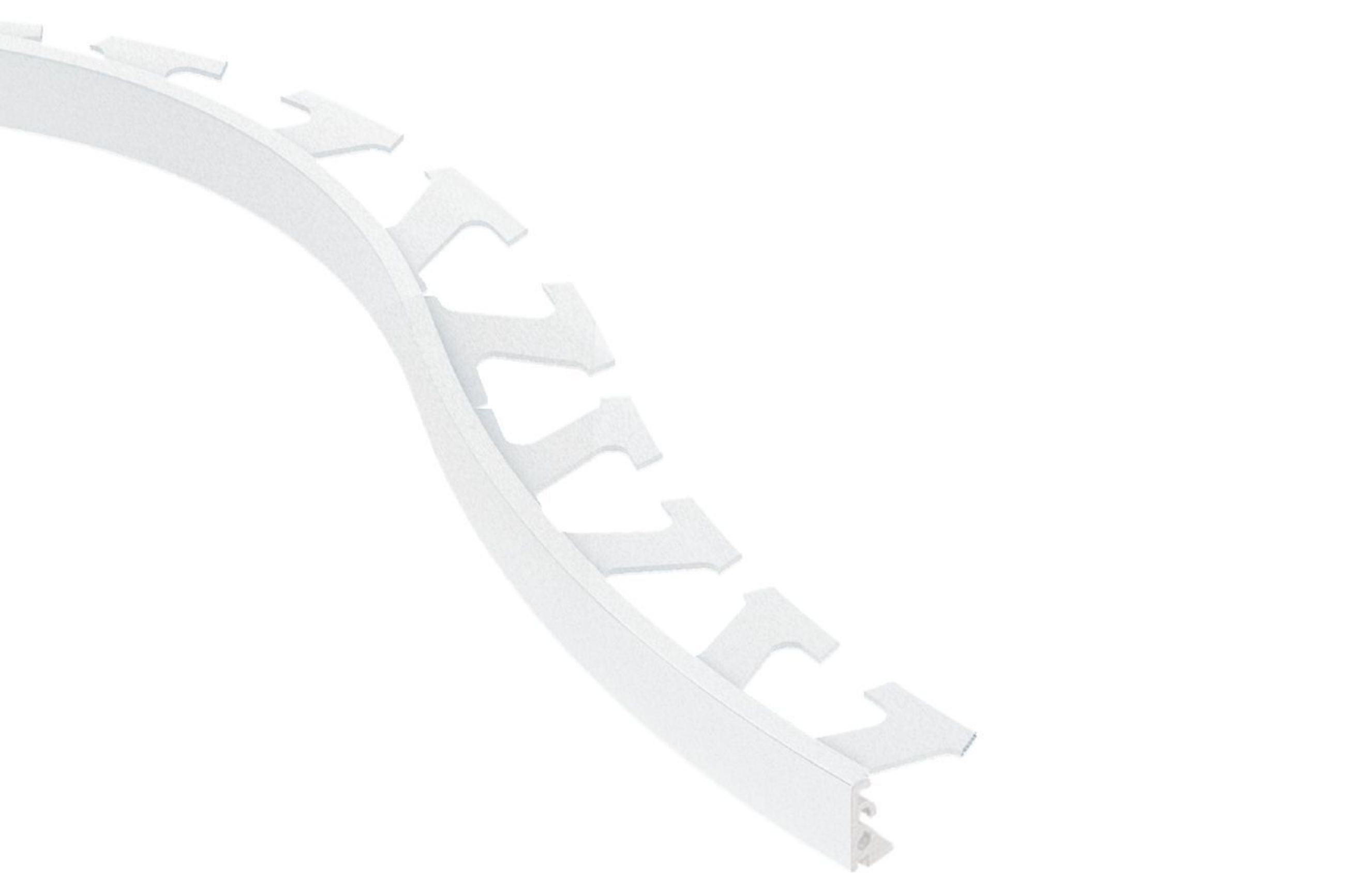 Schluter Jolly-Radius Profilé 7/16" Alum Blanc Mat R/J110MBW