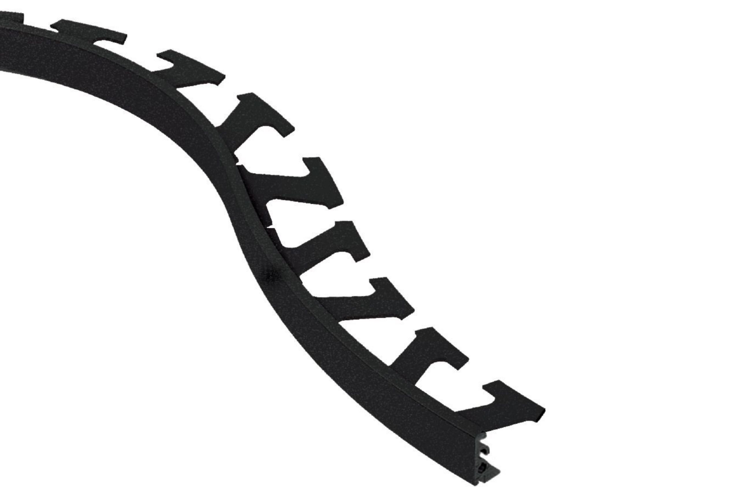 Schluter Jolly-Radius Profilé 7/16" Alum Noir Mat R/J110MGS
