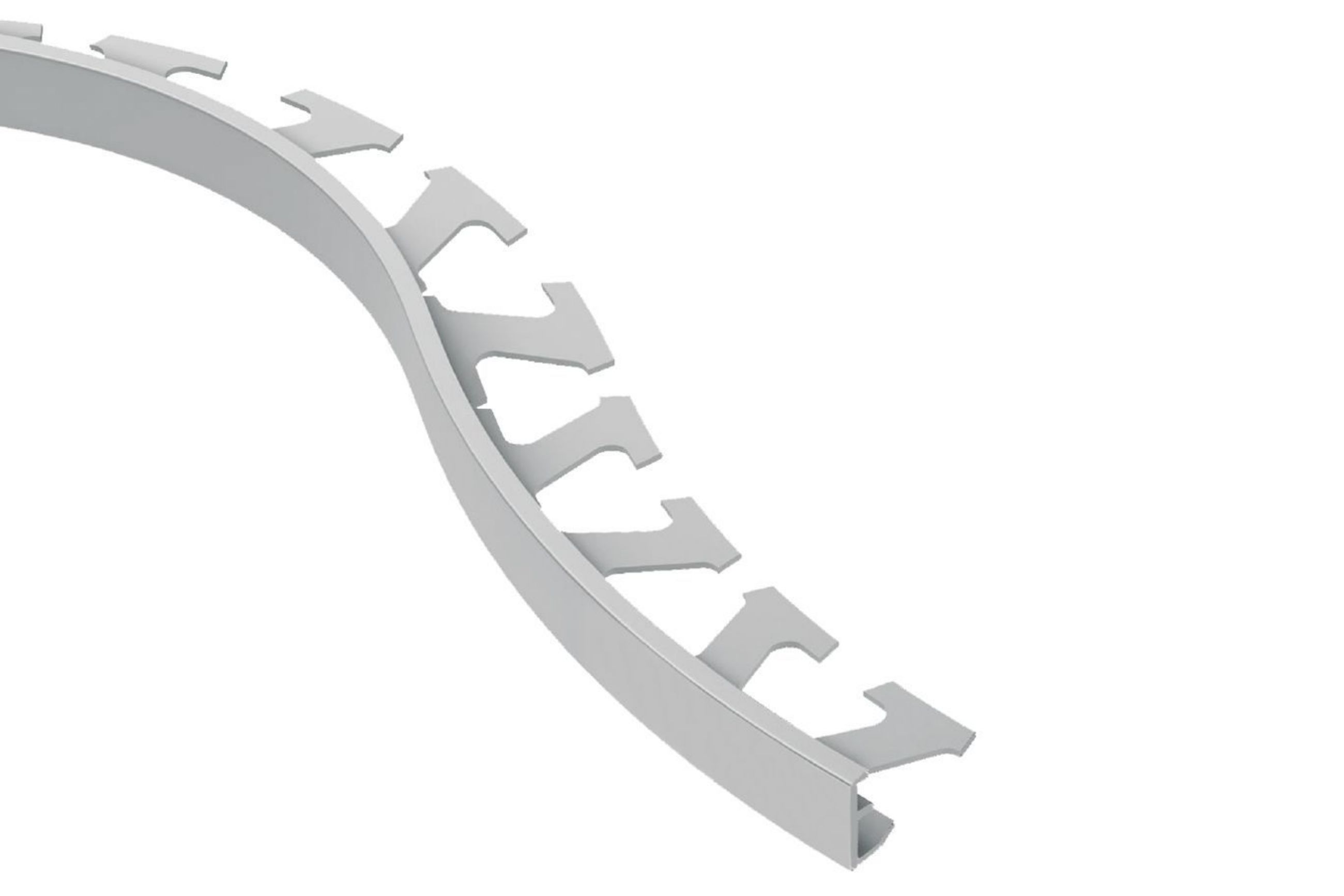 Schluter Jolly-Radius Profilé 7/16" Alum Gris Classique R/J110PG