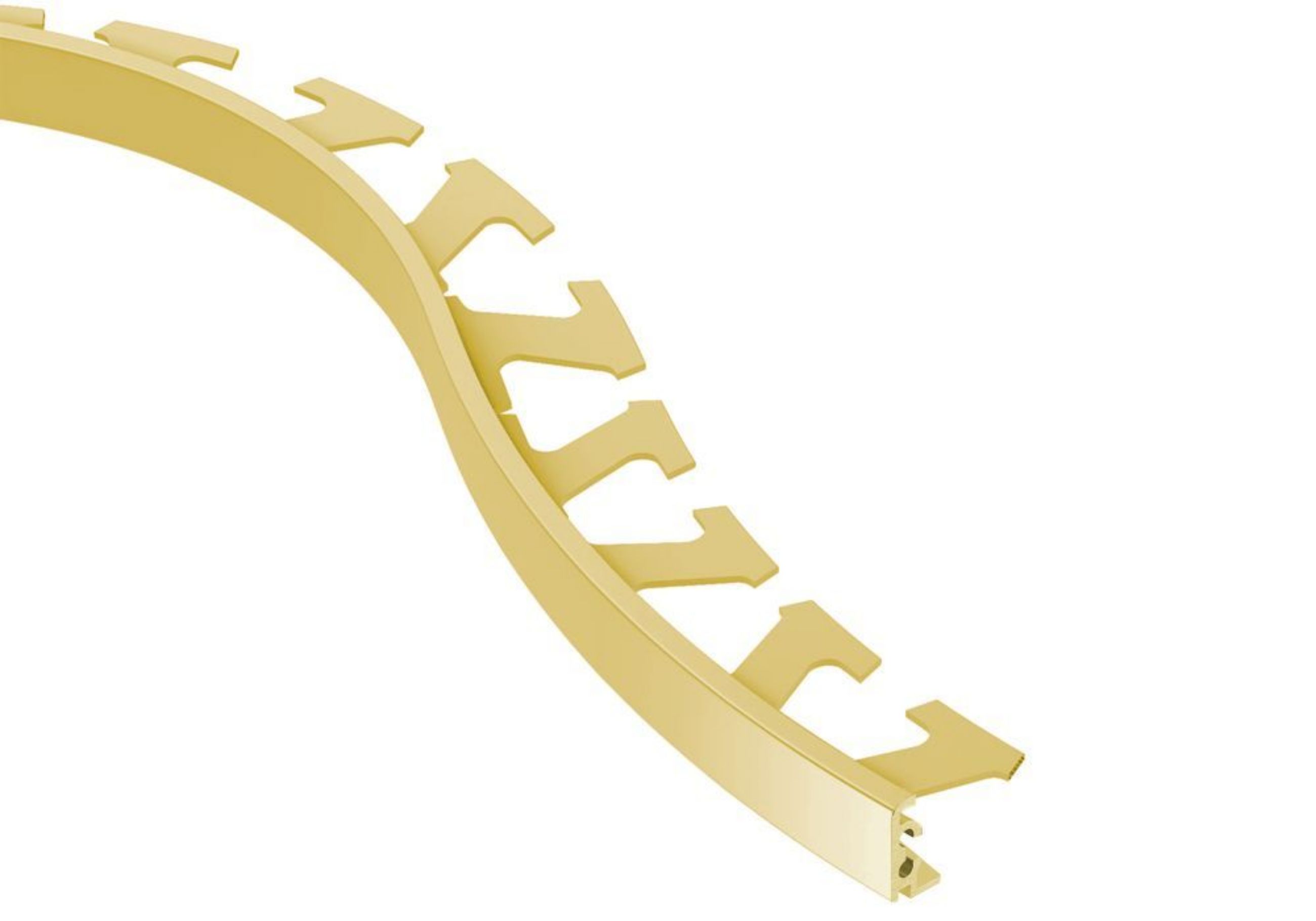 Schluter Jolly-Radius Profilé 3/8" Alum Laiton Mat R/J100AM