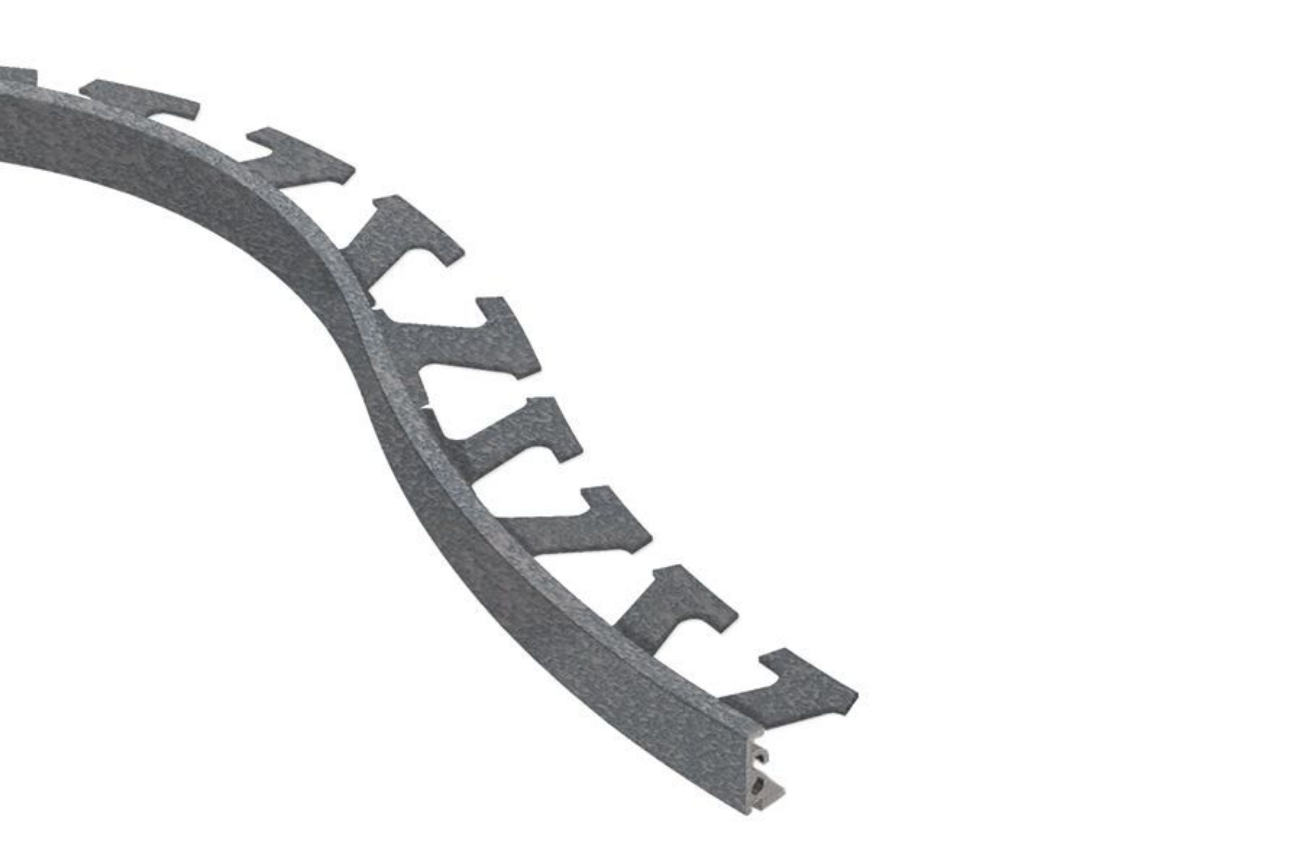 Schluter Jolly-Radius Profilé 3/8" Alum Anthracite Clair R/J100TSLA