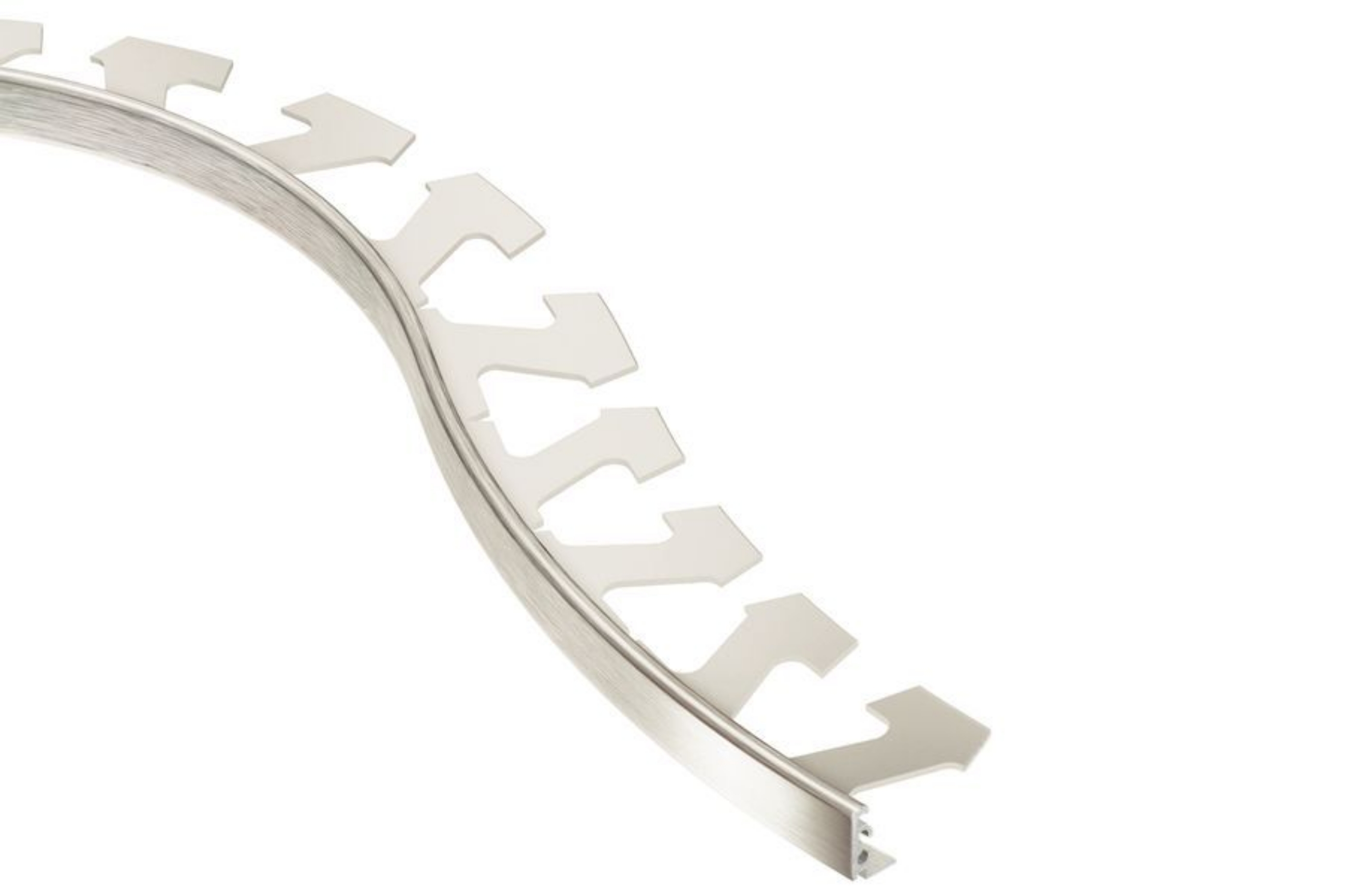 Schluter Jolly-Radius Profilé 1/4" Alum Nickel Brossé R/J60ATGB