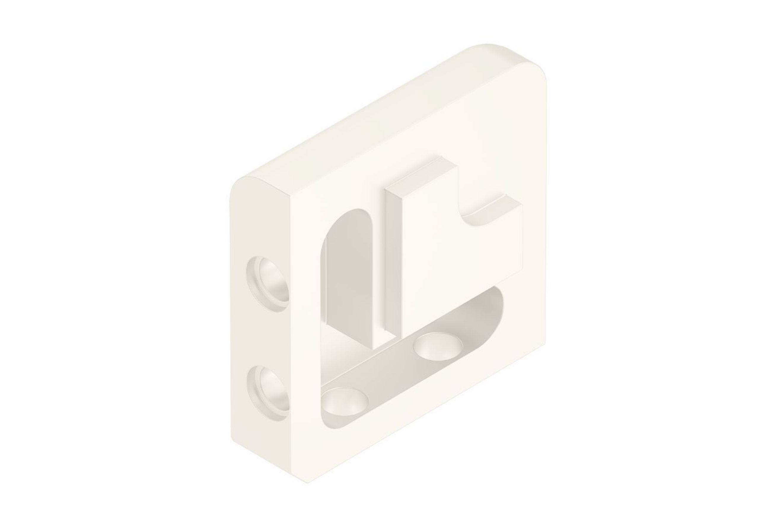 Schluter Jolly Coin Ext 1/2" Alum Blanc Éclatant EV/J125BW