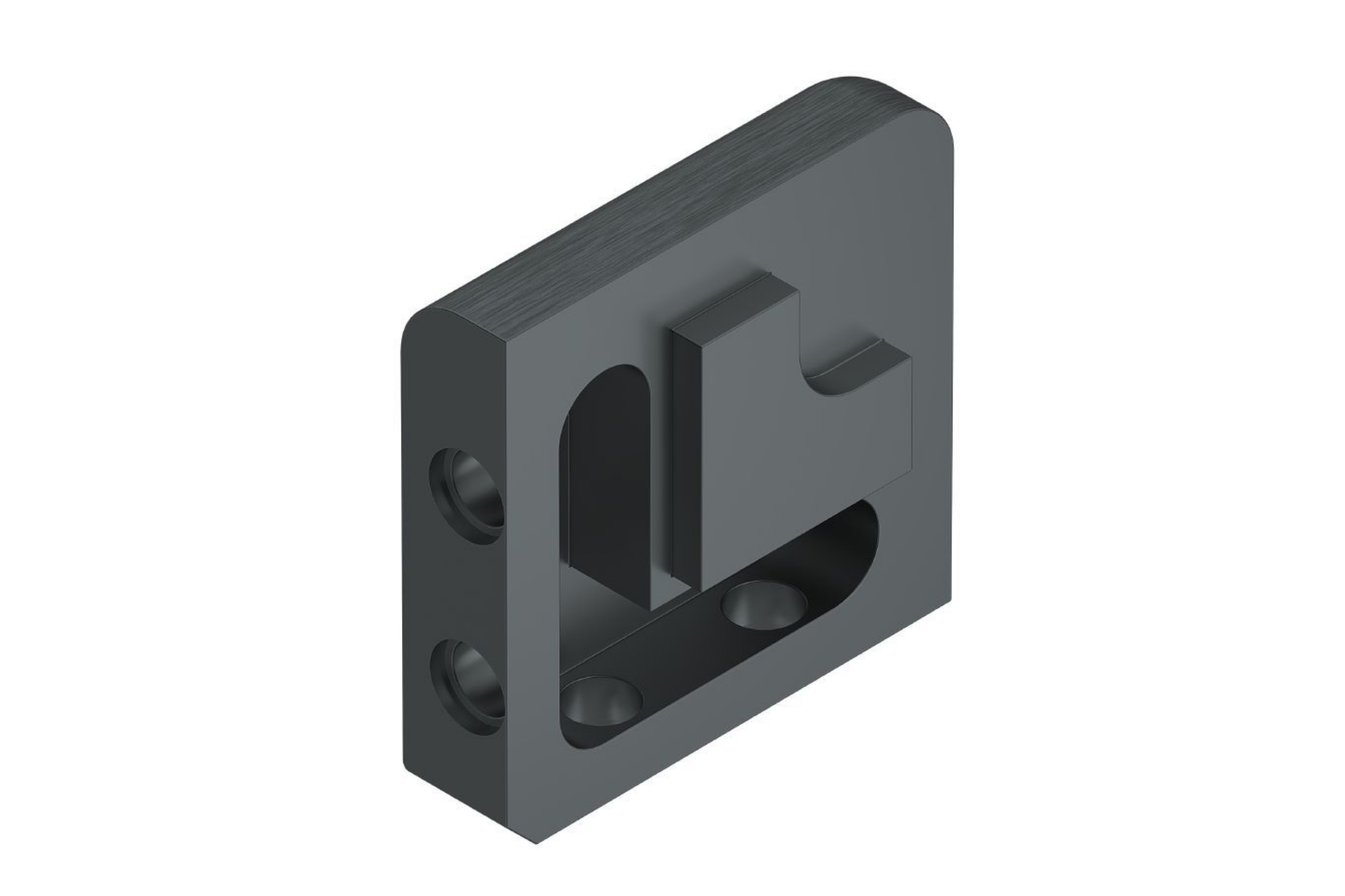Schluter Jolly Coin Ext 1/2" Alum Graphite Brossé EV/J125AGRB