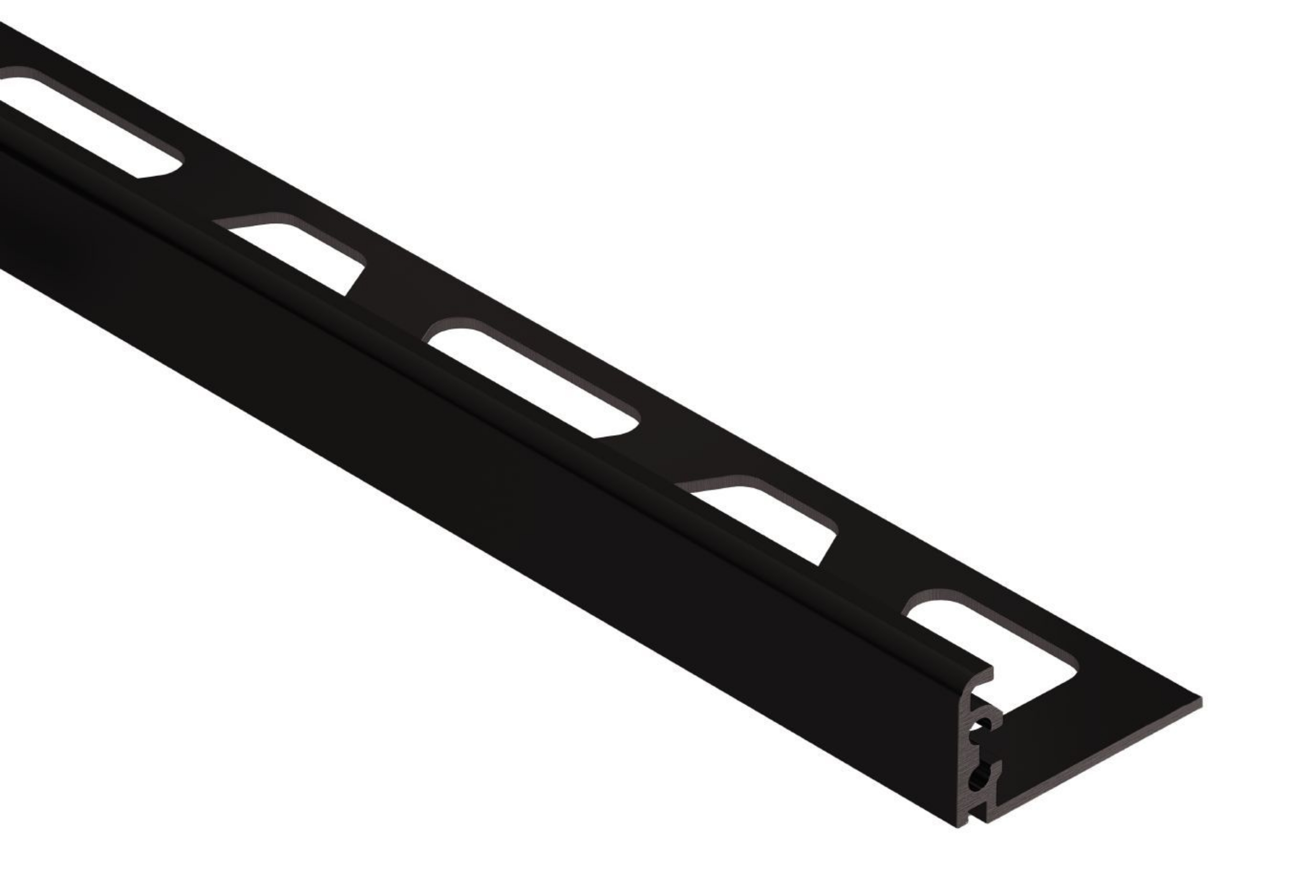 Schluter Jolly Profilé 1/2" Alum Noir Brillant J125AGSG