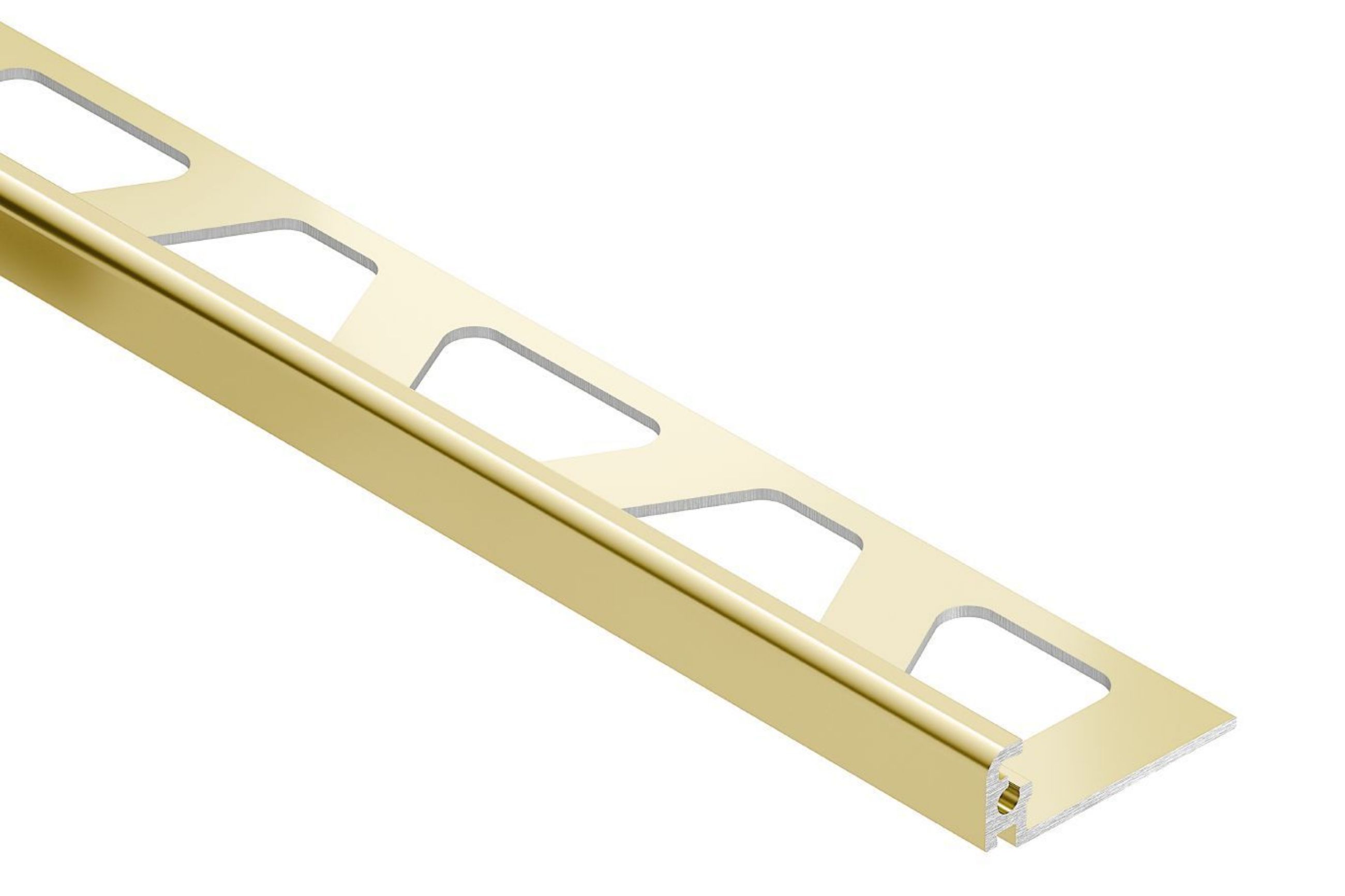Schluter Jolly Profilé 1/4" Alum Laiton Poli J60AMG