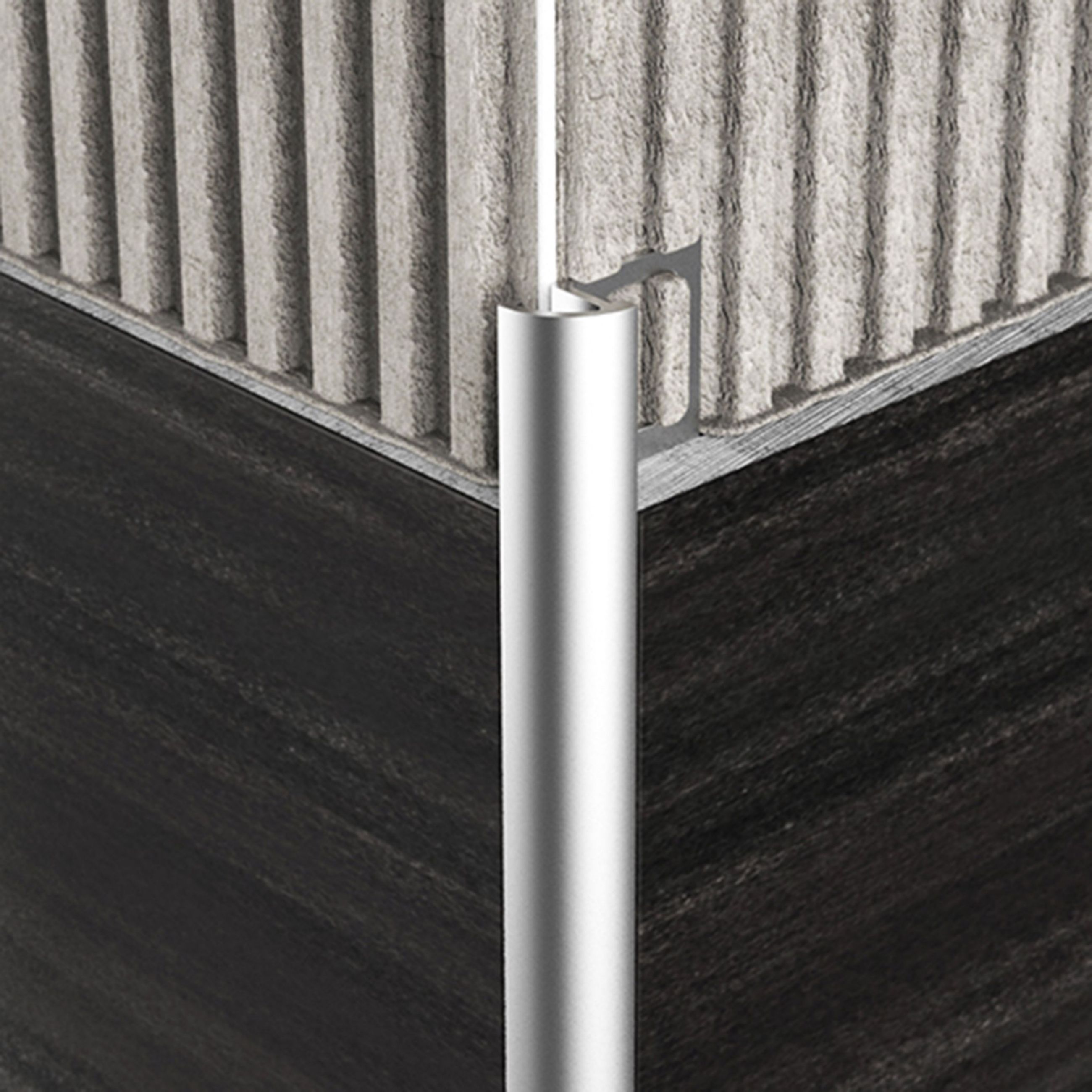 PROTRIM Rounded | Silver Satin | 8 mm