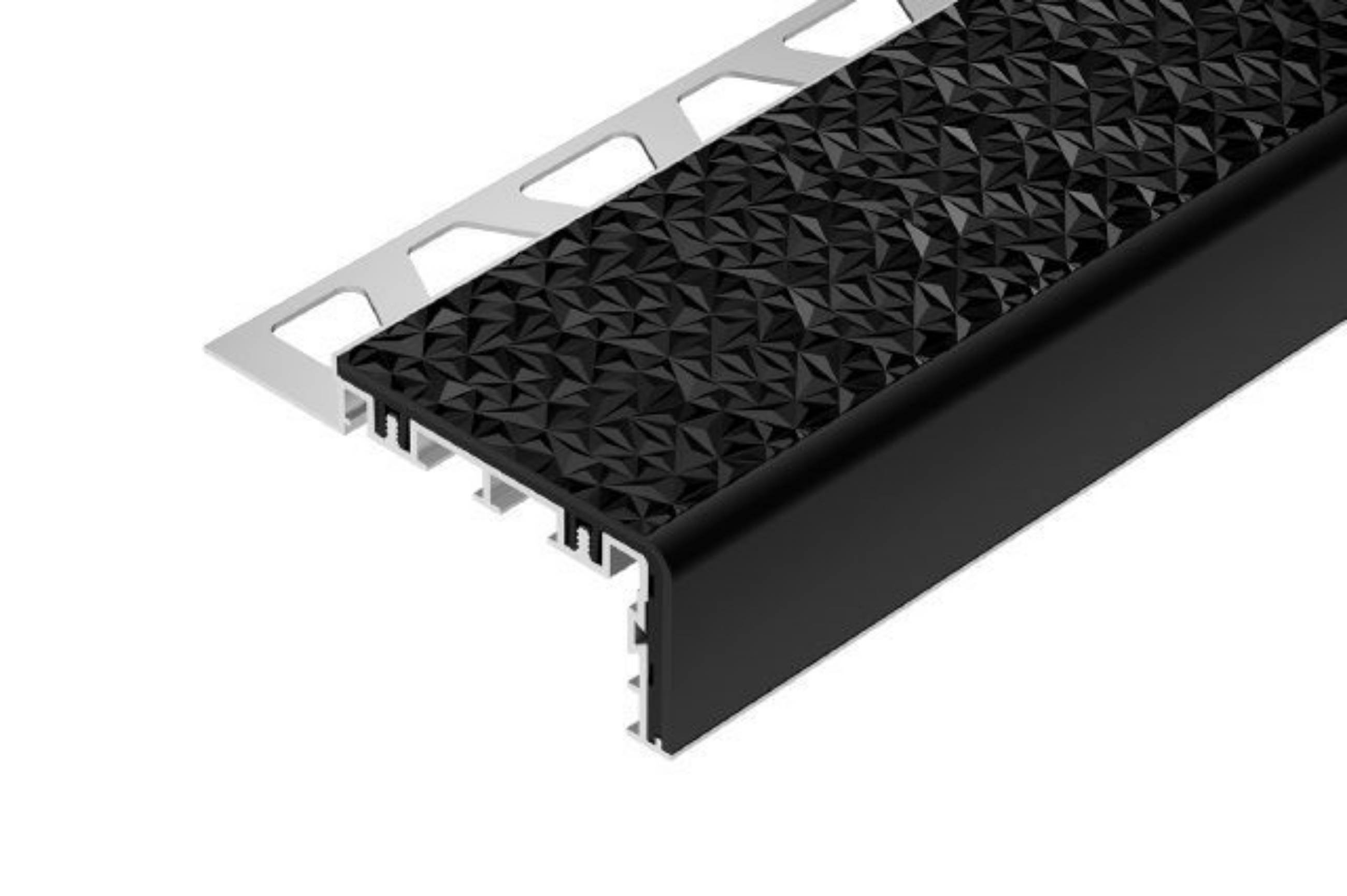 Schluter Trep-V 60 11/32" Noir 4' 11" TVL60GS90/150